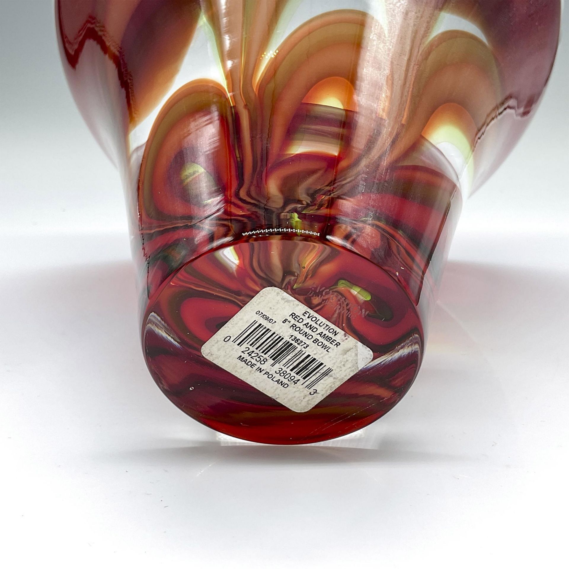 Waterford Red and Amber Glass Vase, Evolution - Bild 4 aus 4