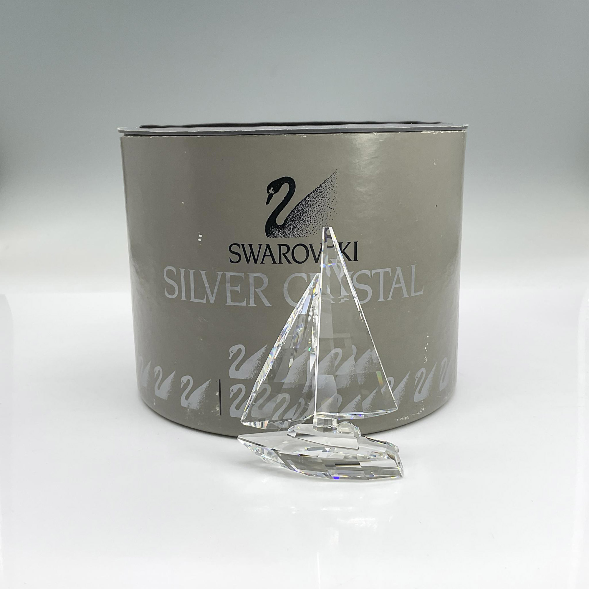 Swarovski Silver Crystal Figurine, Sailboat - Image 4 of 4