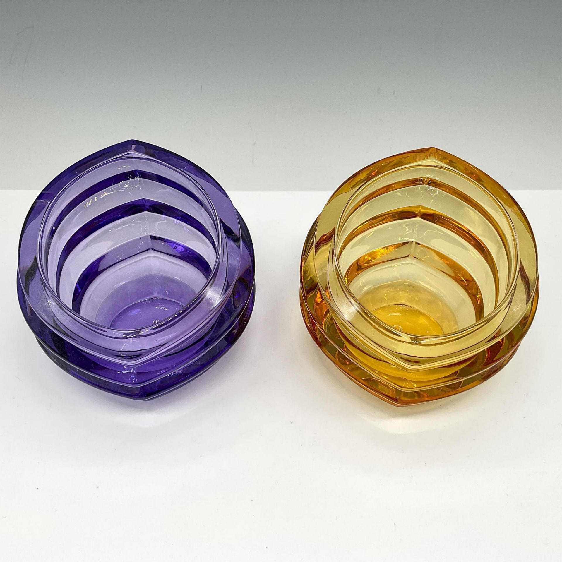 Pair of Orrefors Crystal Eko Votives - Image 2 of 5