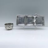 2pc Carrol Boyes Aluminum Serving Tray and Bowl