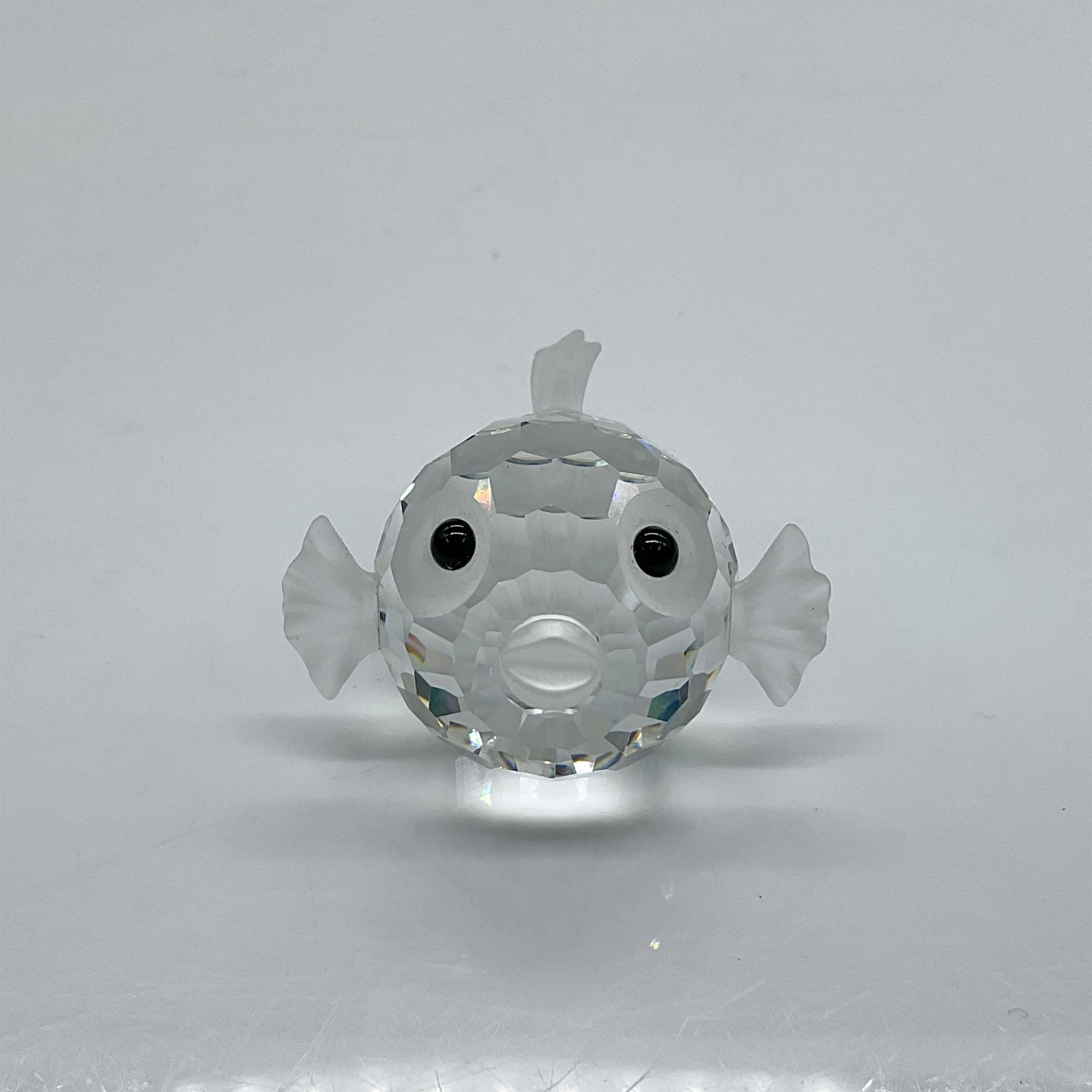 Swarovski Silver Crystal Figurine, Small Blowfish