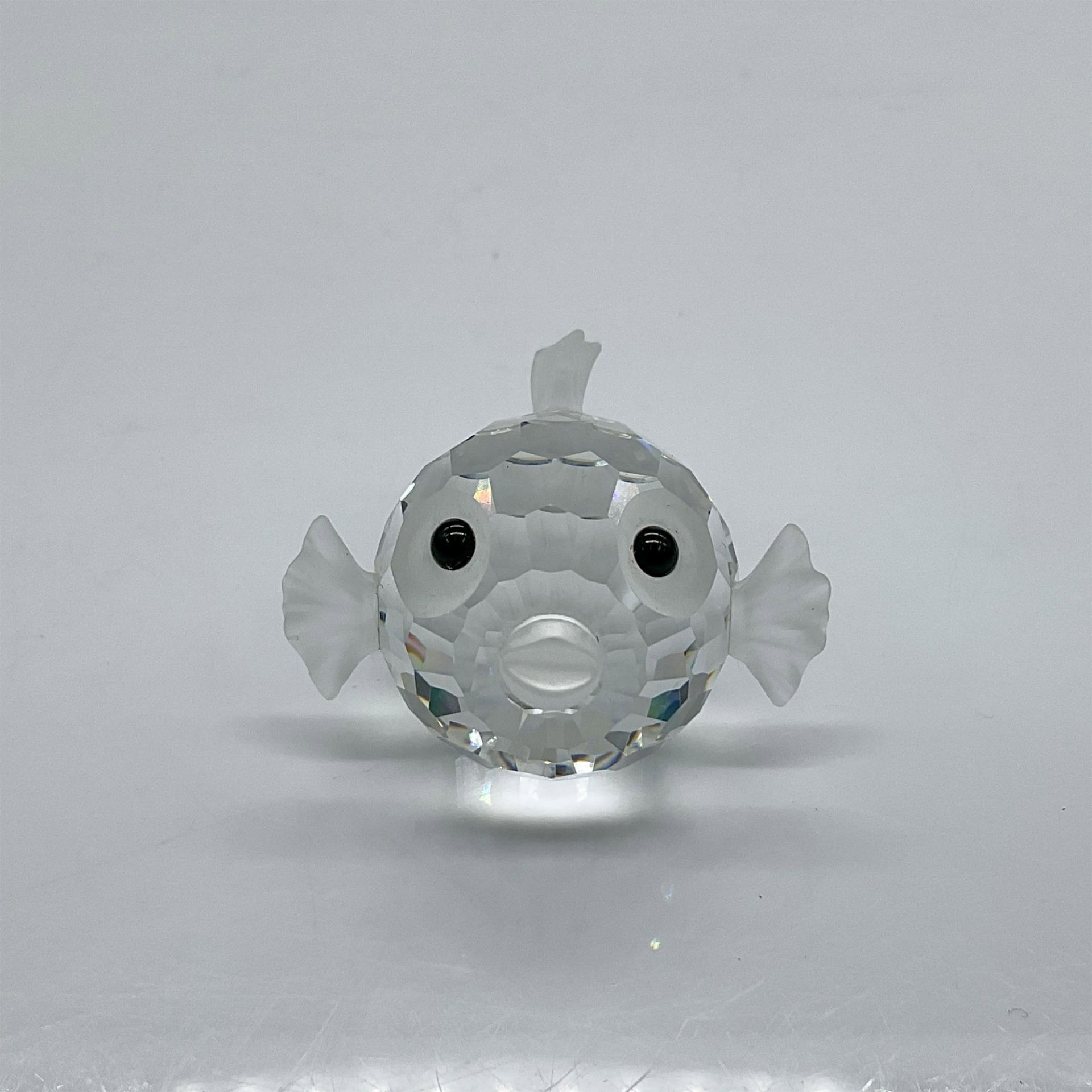 Swarovski Silver Crystal Figurine, Small Blowfish