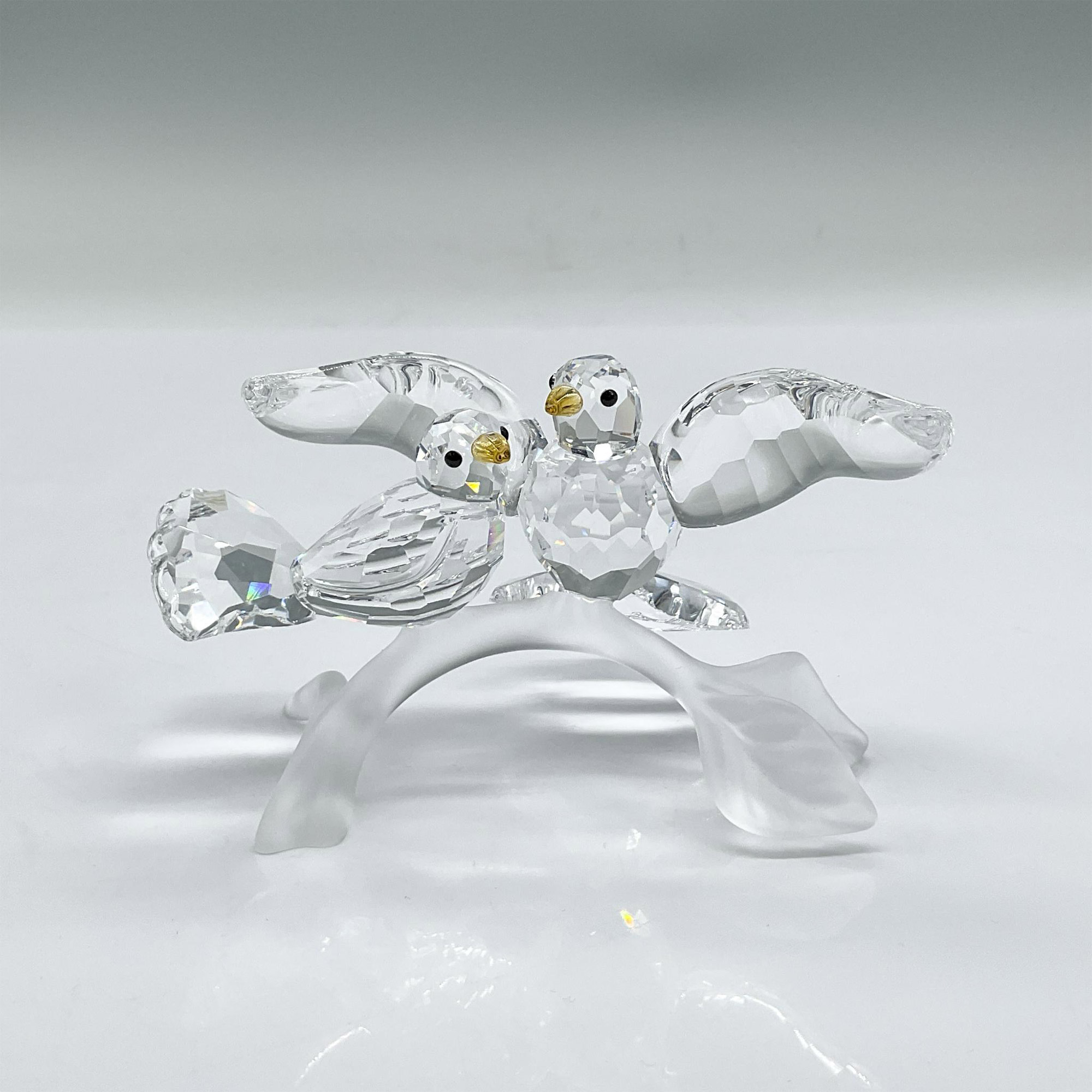 Swarovski Crystal Figurine, Turtledoves