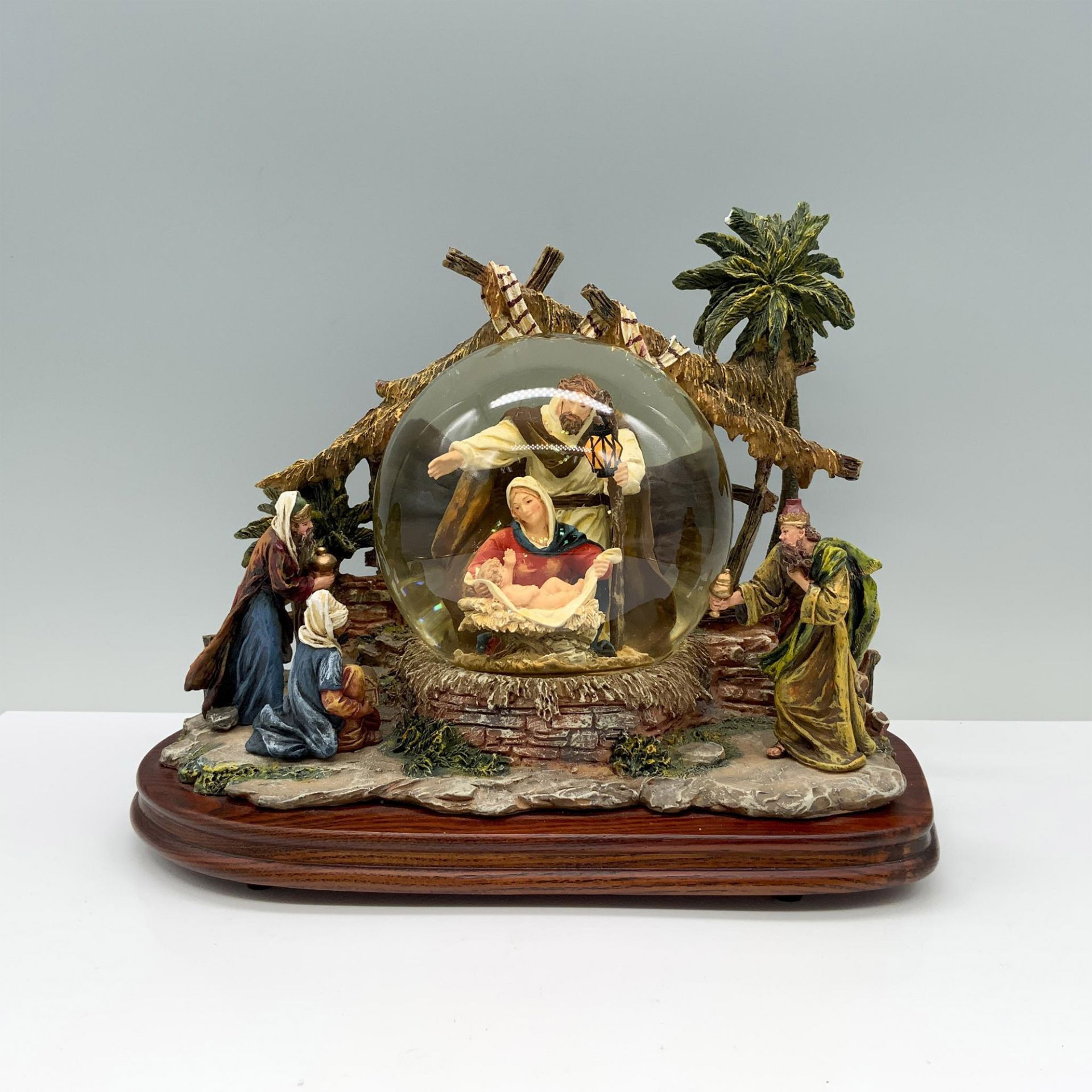 Nativity Scene Snow Globe Music Box