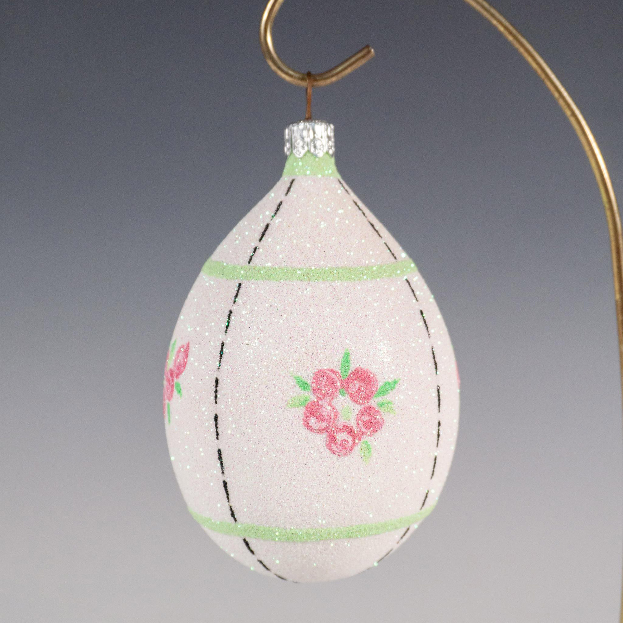 Patricia Breen Christmas Ornament, Easter Egg Roses - Image 2 of 2