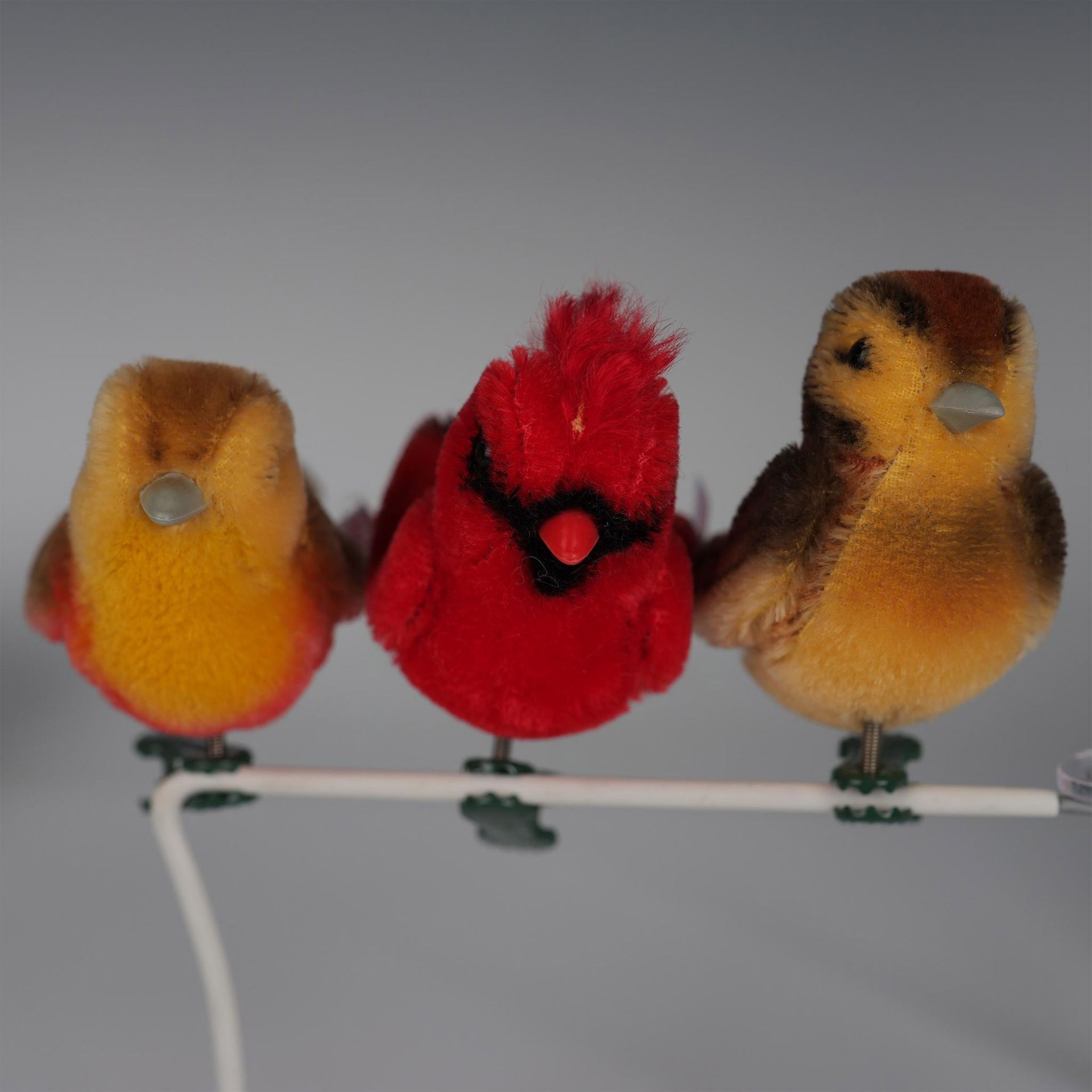 3pc Steiff Plush Bird Clip-On Ornaments - Bild 2 aus 5