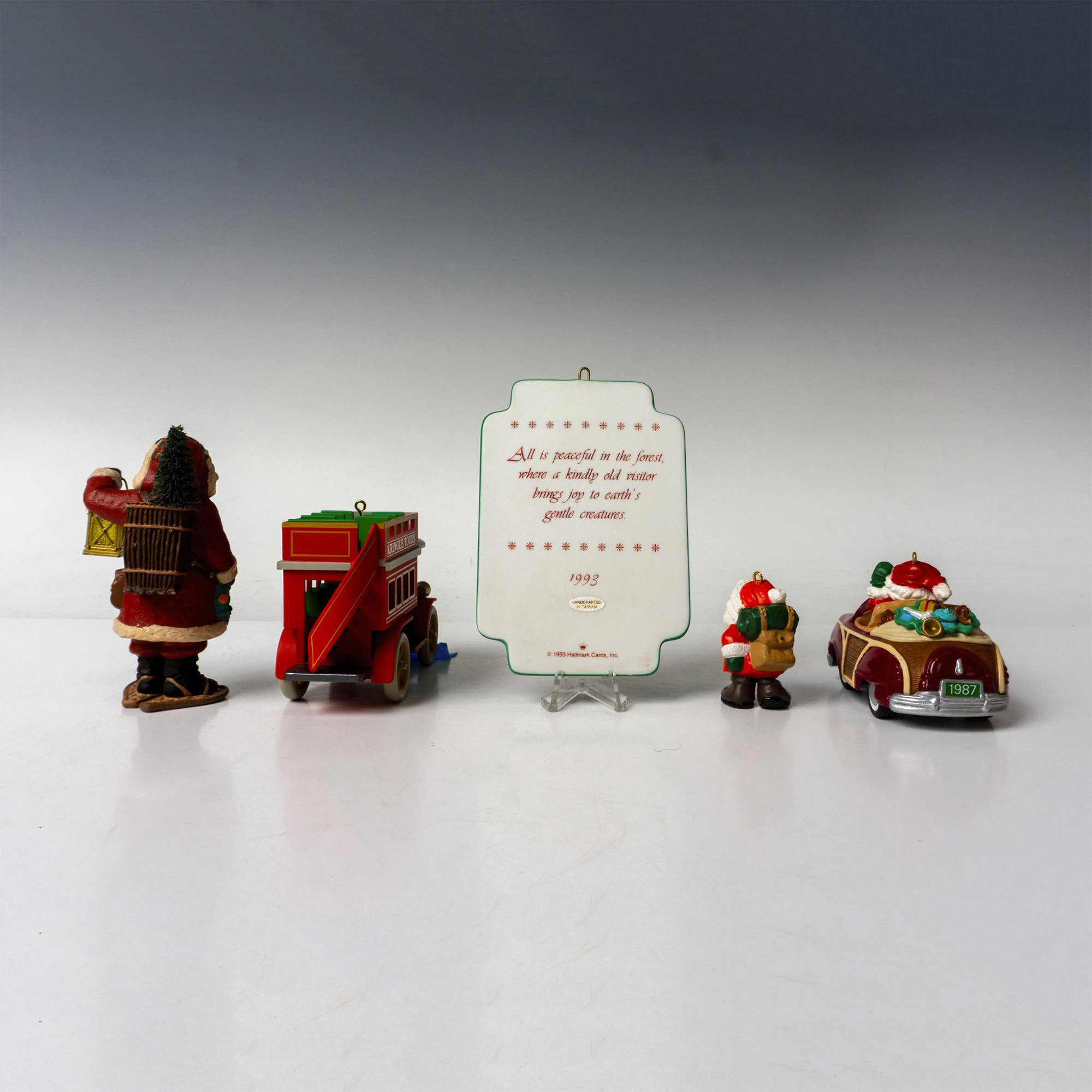 5pc Hallmark Santa Theme Holiday Ornaments - Image 4 of 4