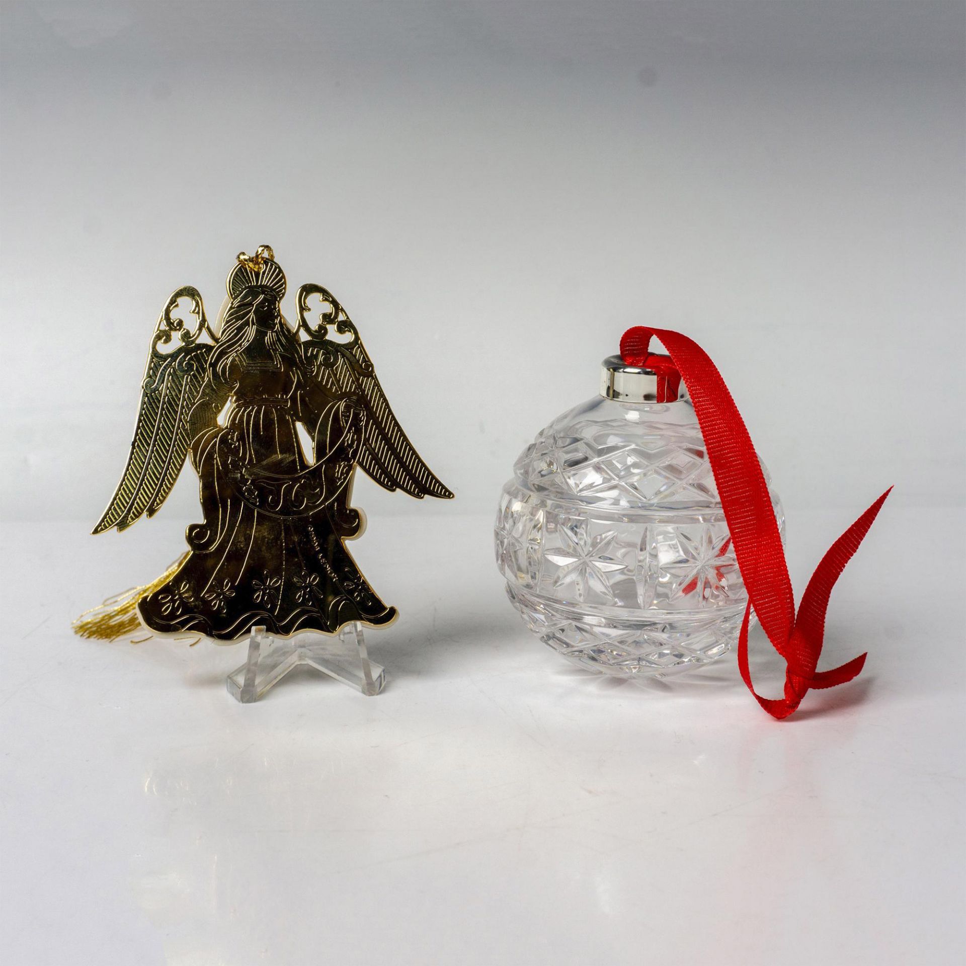 2pc Marquis by Waterford and Lenox Holiday Ornaments - Bild 4 aus 5