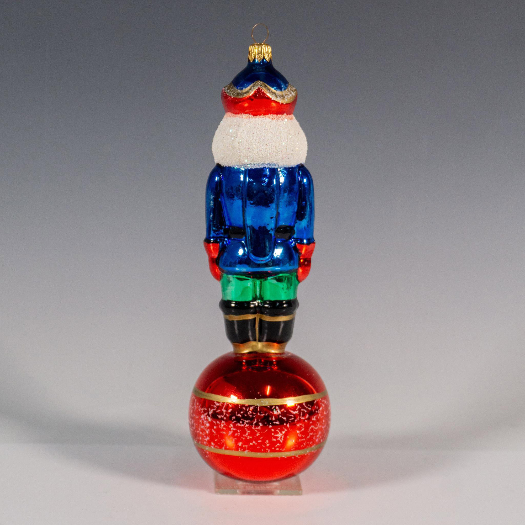 Radko Style Glass Nutcracker Christmas Ornament - Image 2 of 2