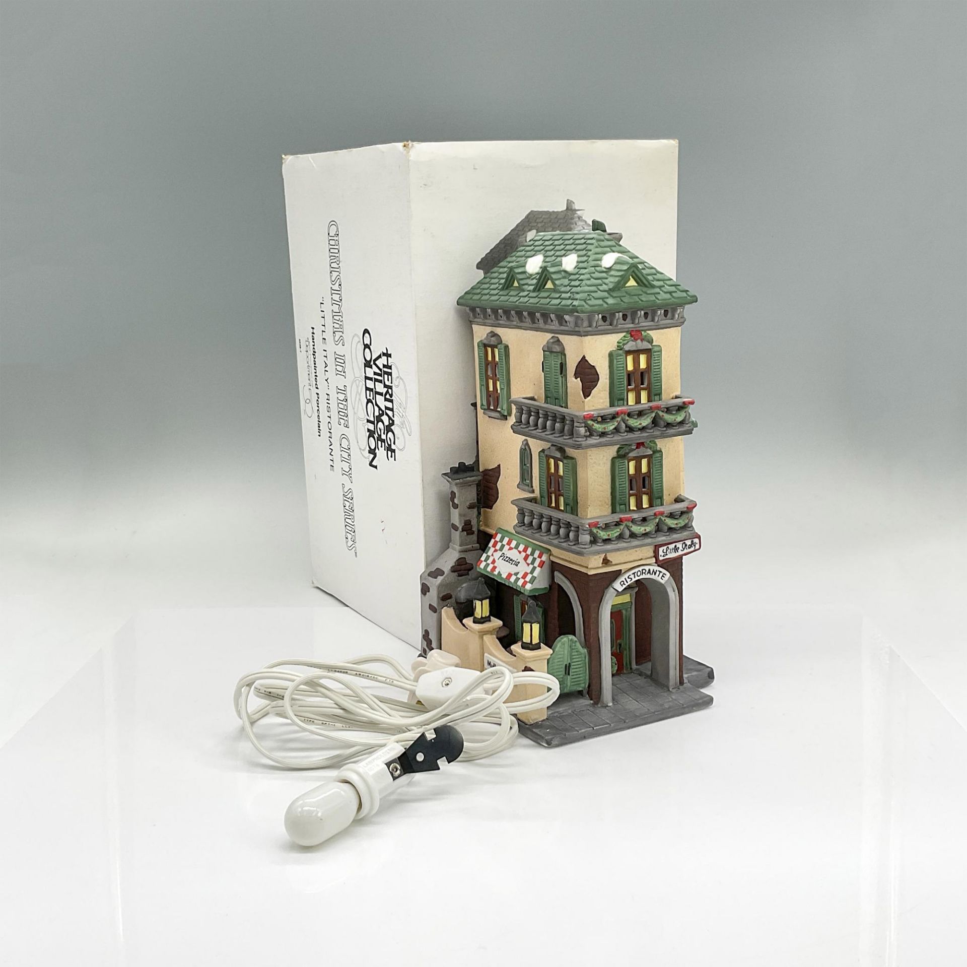 Department 56 Heritage Village Collection, Little Italy Ristorante - Image 6 of 6