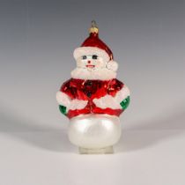 Radko Style Bella D Snowball Snowman Christmas Ornament