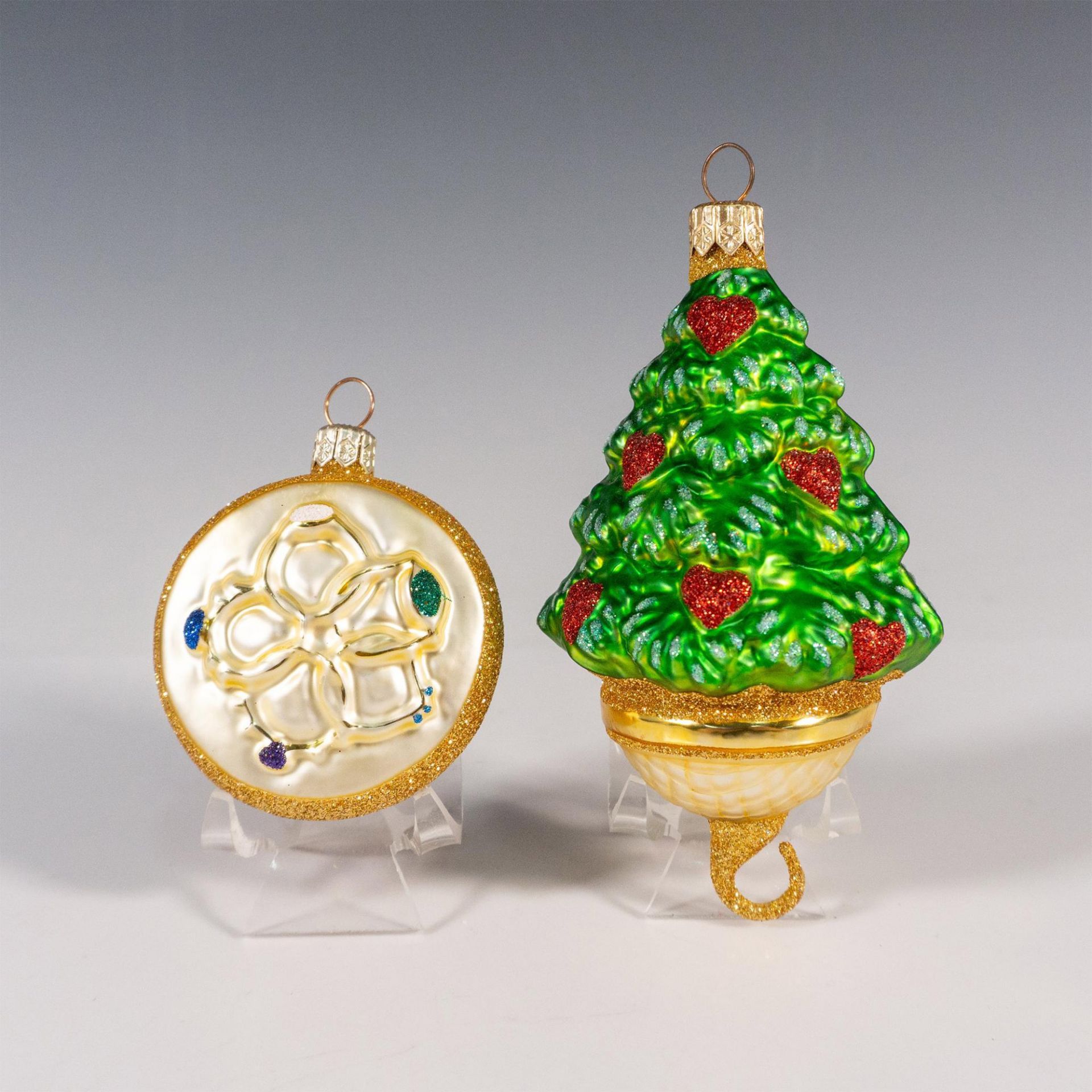 2pc Patricia Breen Christmas Ornament, Five Golden Rings - Image 2 of 2