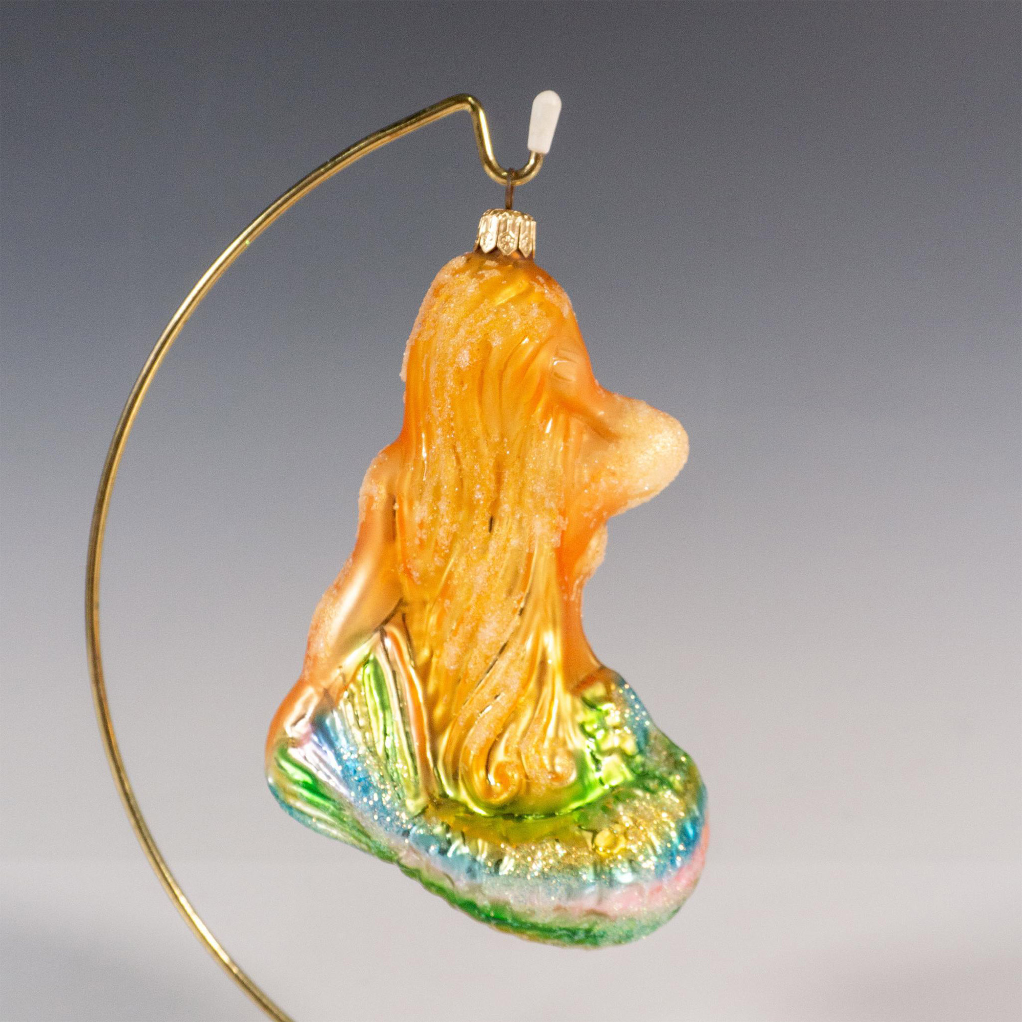 Radko Style Glass Miss Merina Mermaid Christmas Ornament - Image 2 of 2