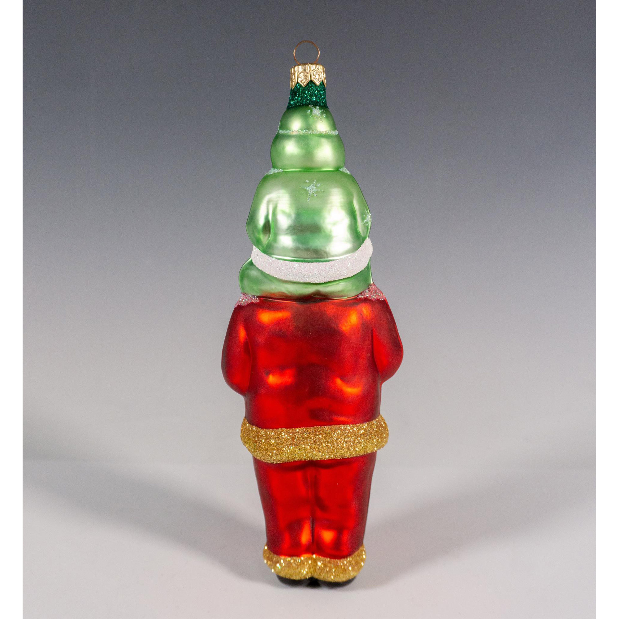 Patricia Breen Christmas Ornament, Carry Me Santa Red/Green - Image 2 of 2