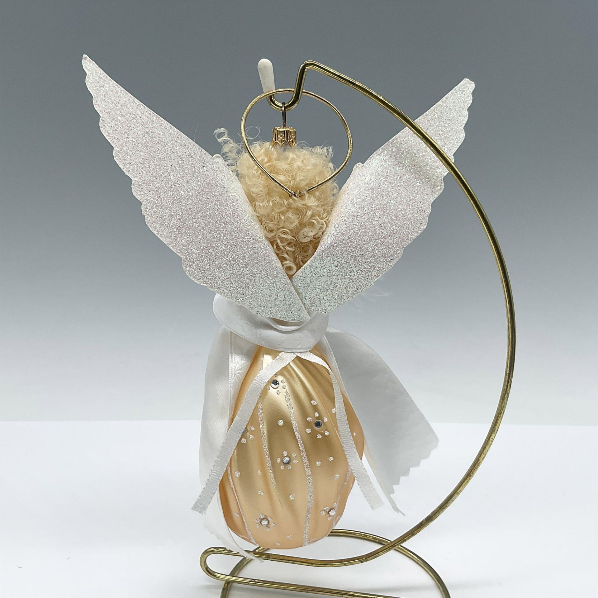 Italian Style Blown Glass Christmas Ornament, Angel - Bild 2 aus 3