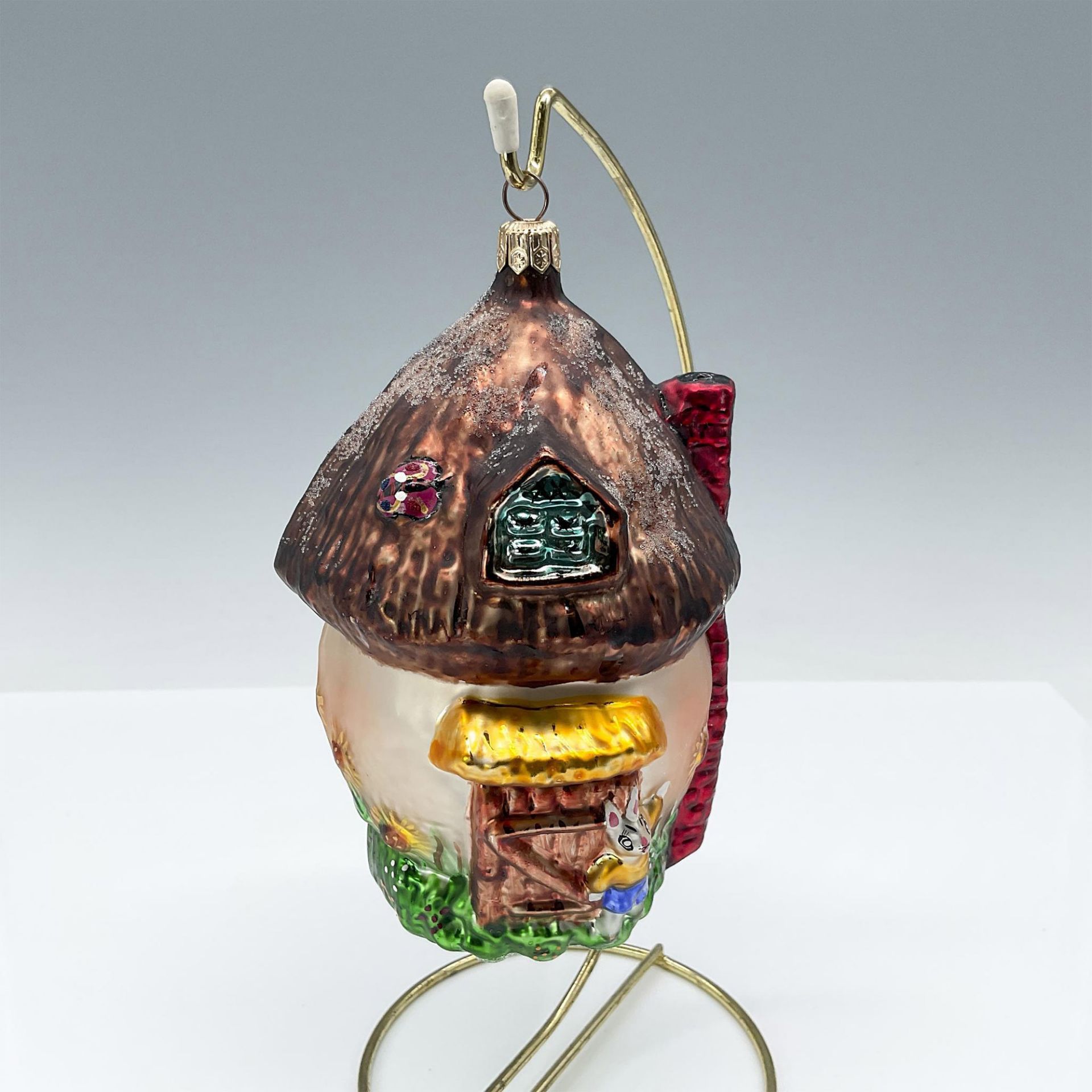 Christopher Radko Easter Bunny Mushroom House