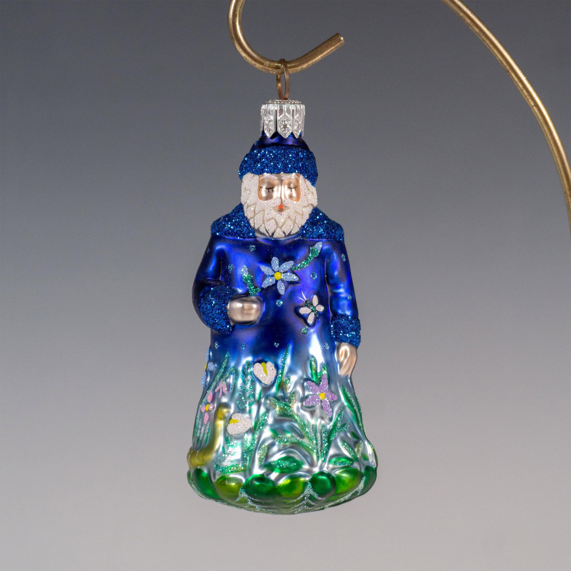 Patricia Breen Christmas Ornament, Mini Rainforest Santa