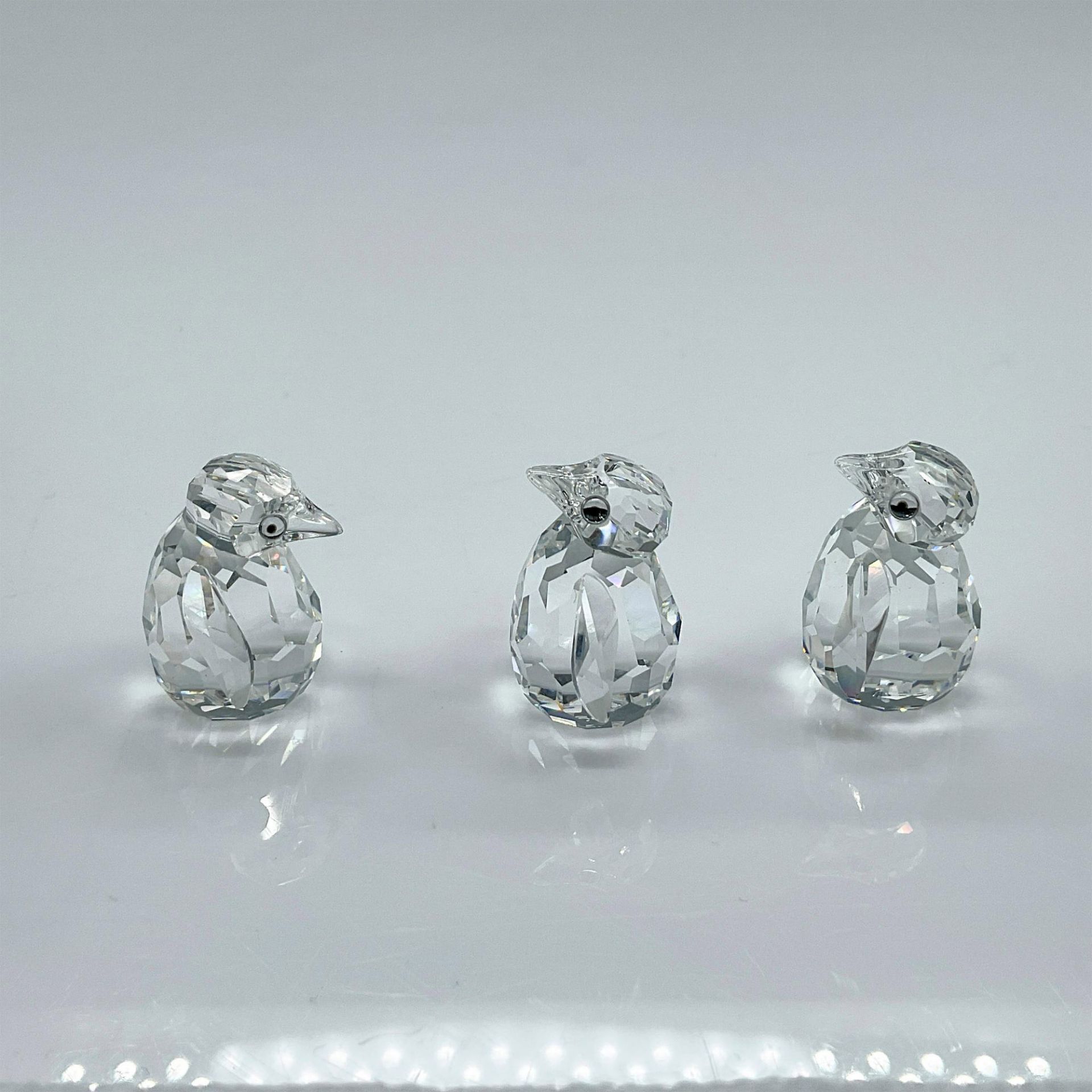 Swarovski Silver Crystal Figurines, Baby Penguins