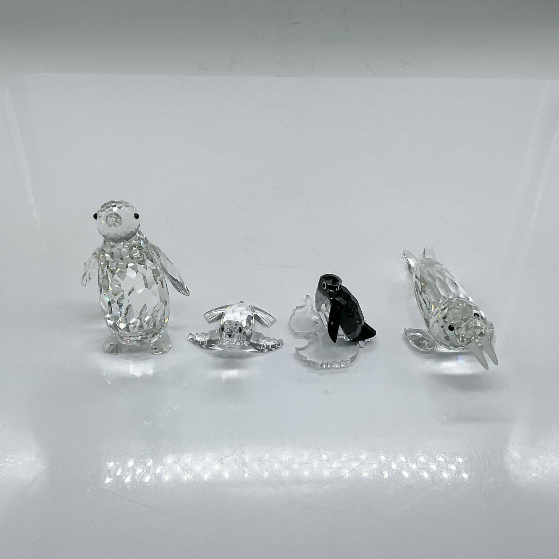 5pc Swarovski Crystal Figurines, Arctic Friends + Base - Bild 3 aus 4