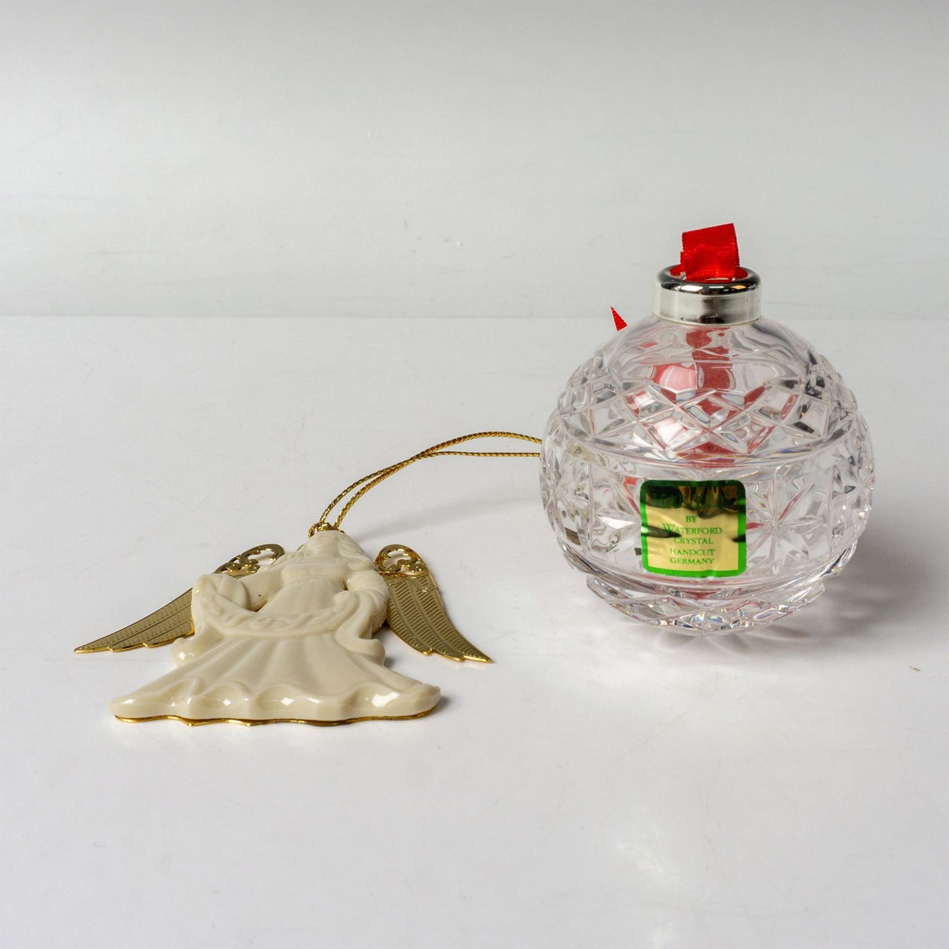 2pc Marquis by Waterford and Lenox Holiday Ornaments - Image 5 of 5