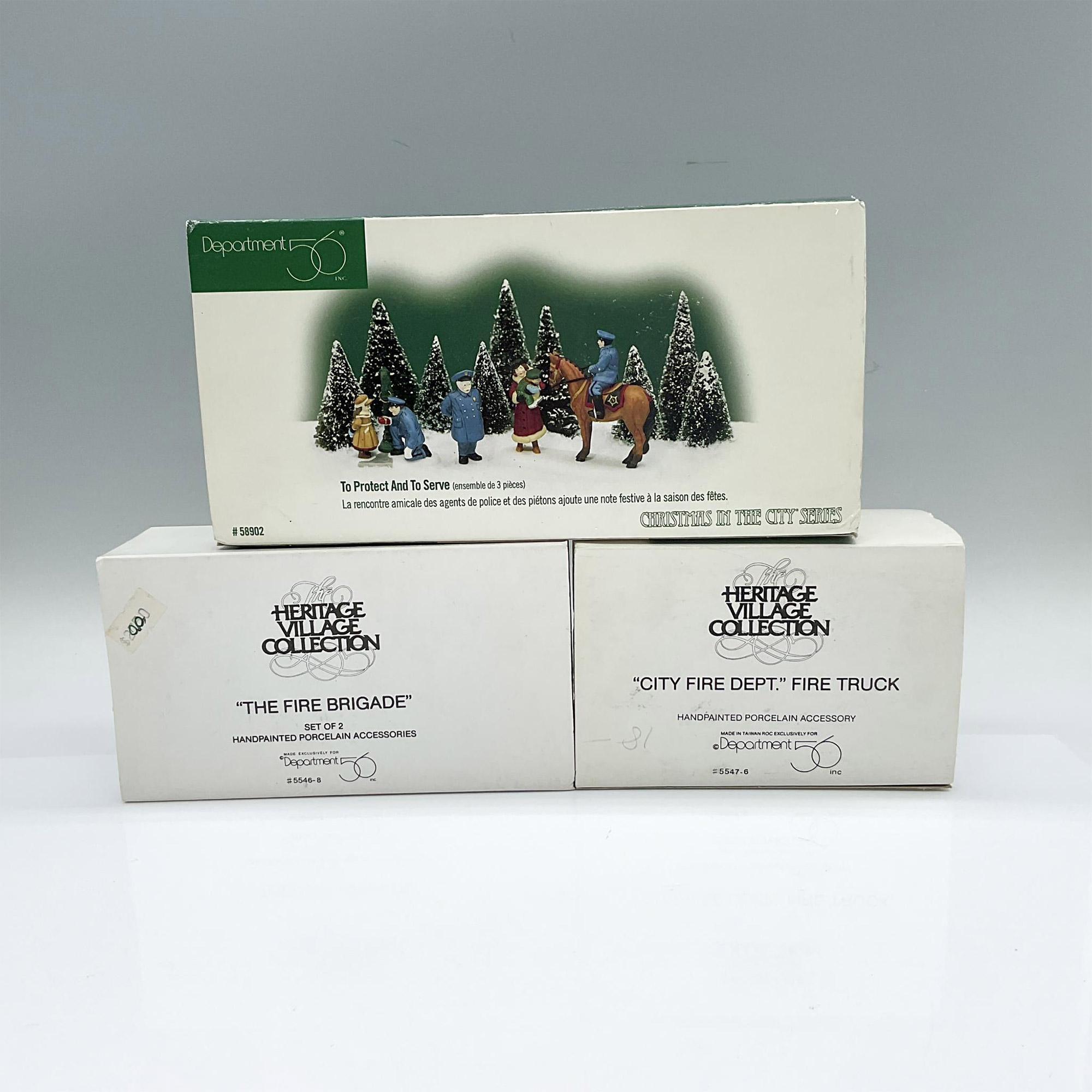 3pc Department 56 Heritage Village Collection Figurines - Image 4 of 4