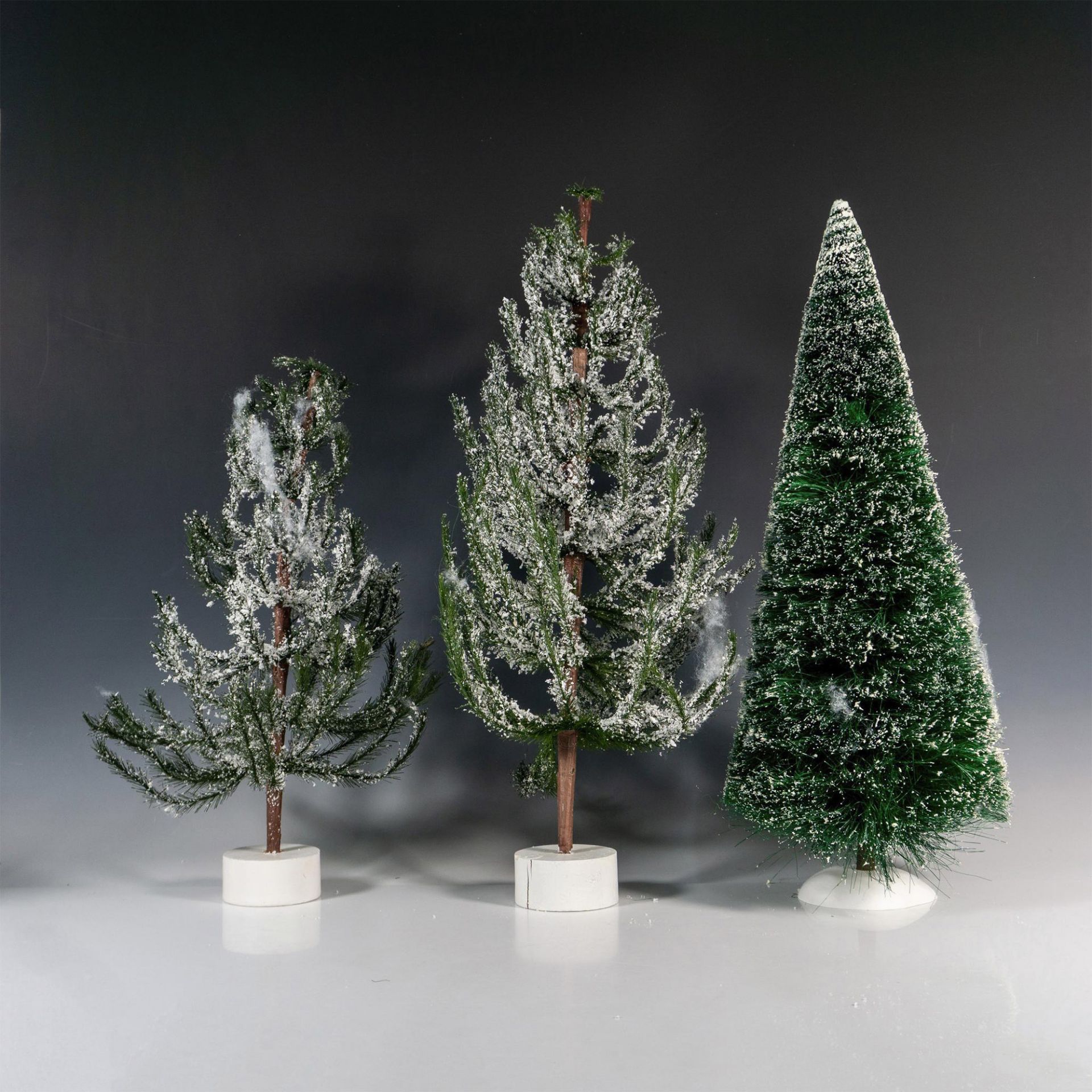 3pc Department 56 Village Accessory Trees Figurines