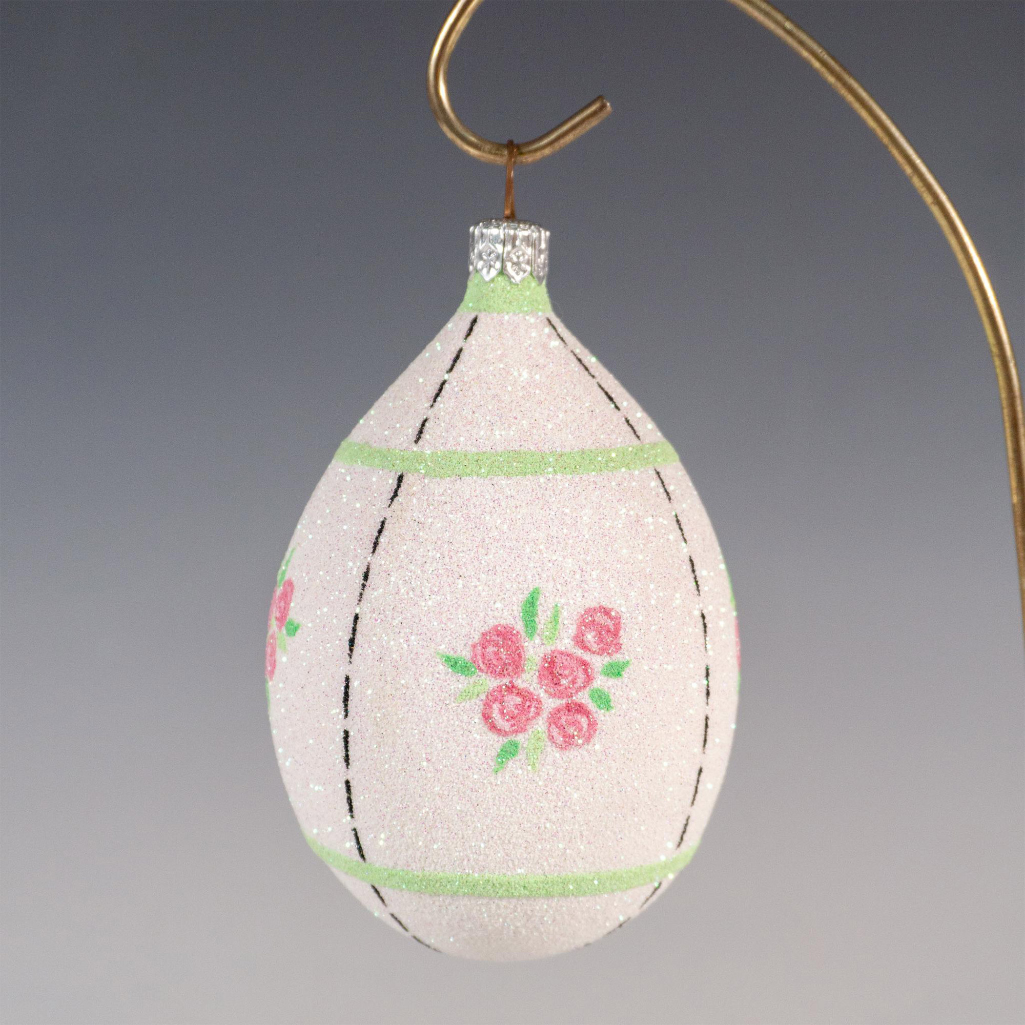 Patricia Breen Christmas Ornament, Easter Egg Roses