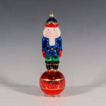 Radko Style Glass Nutcracker Christmas Ornament