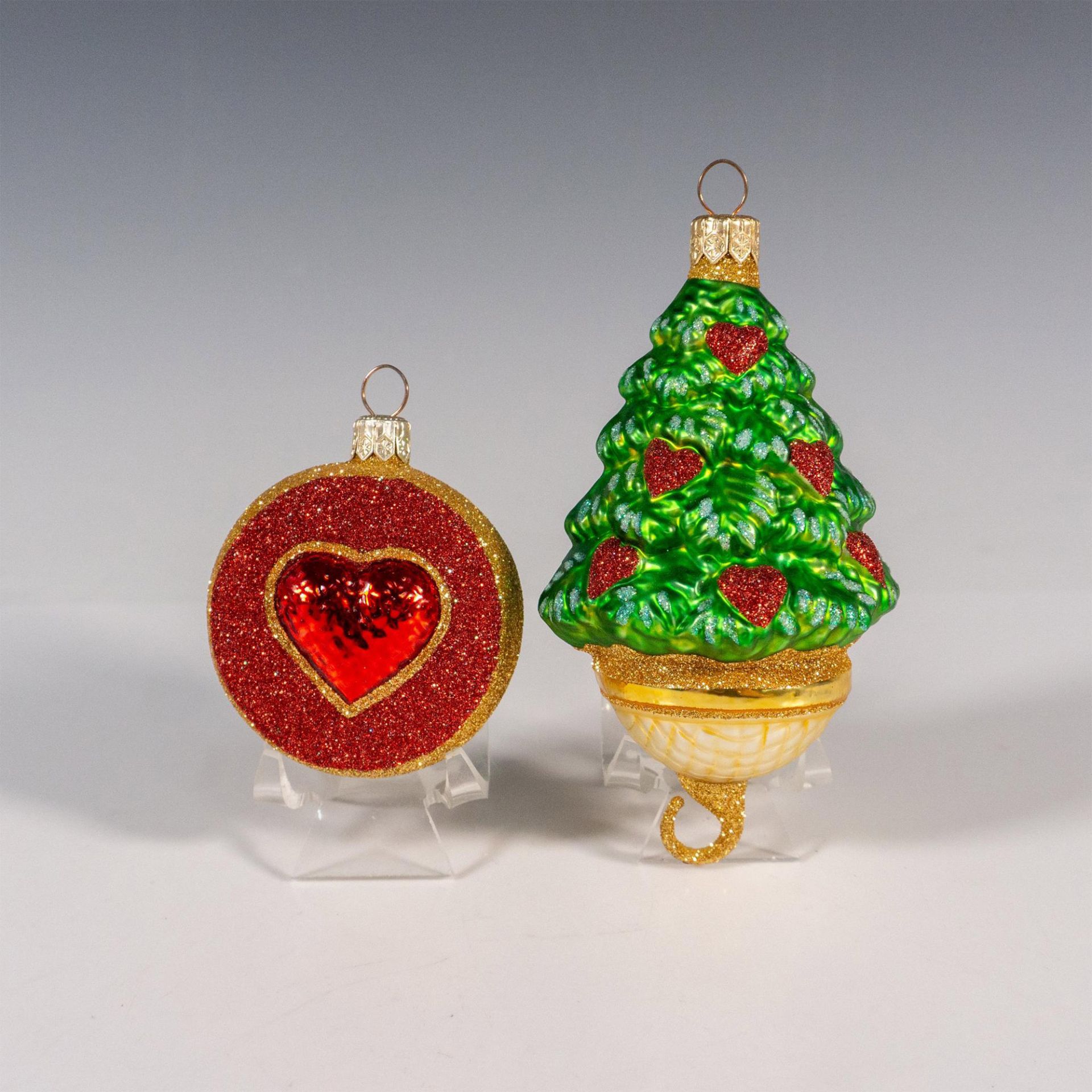 2pc Patricia Breen Christmas Ornament, Five Golden Rings