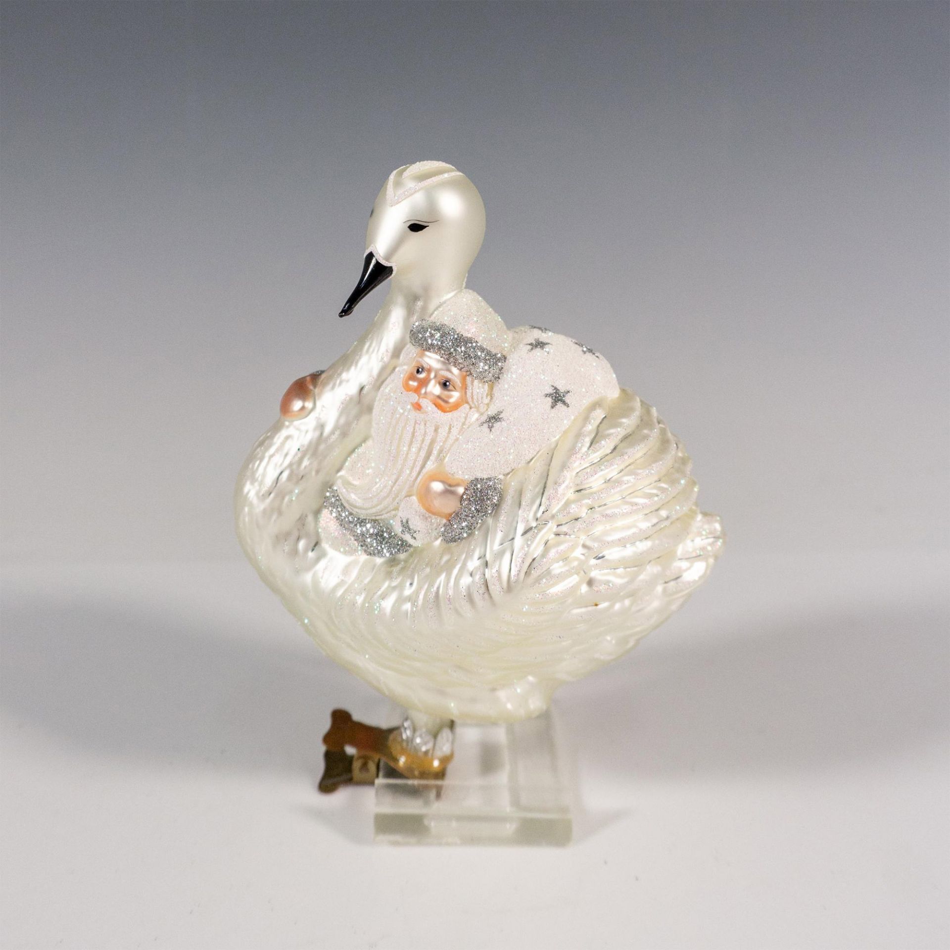 Patricia Breen Christmas Ornament, Swan Boat Santa