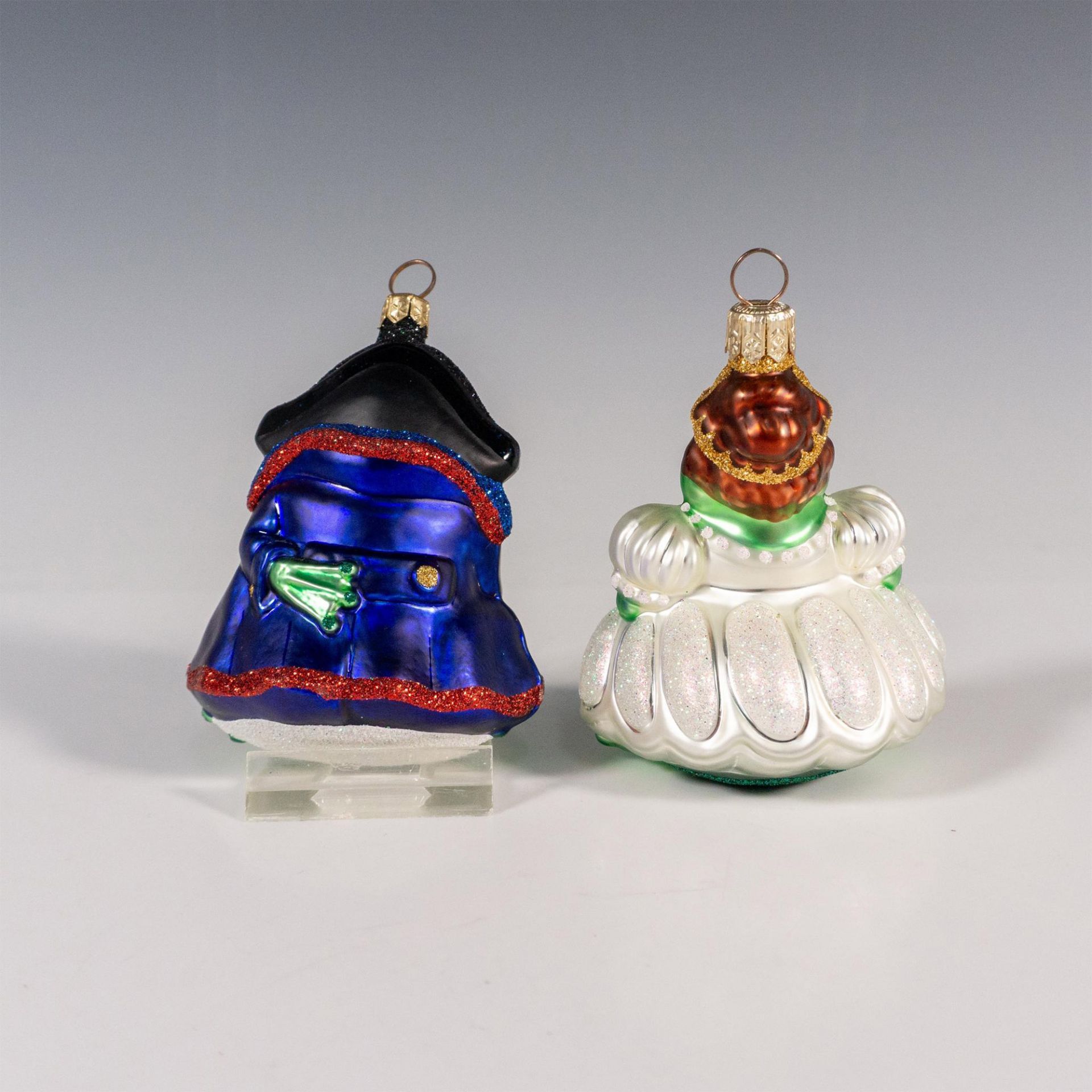 2pc Patricia Breen Frog Ornaments, Josephine and Napoleon - Image 2 of 3