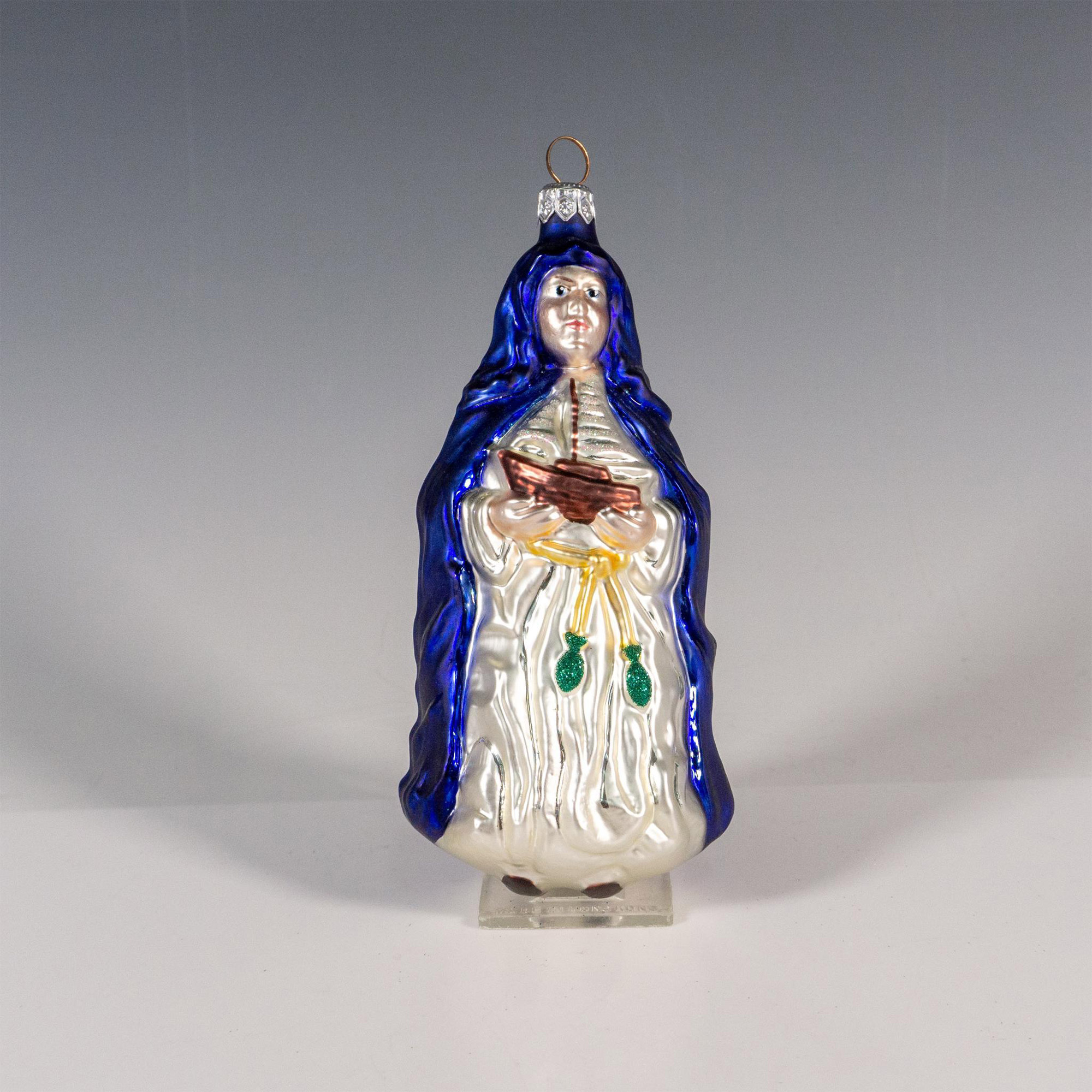 Patricia Breen Christmas Ornament St Ursula Cobalt Blue