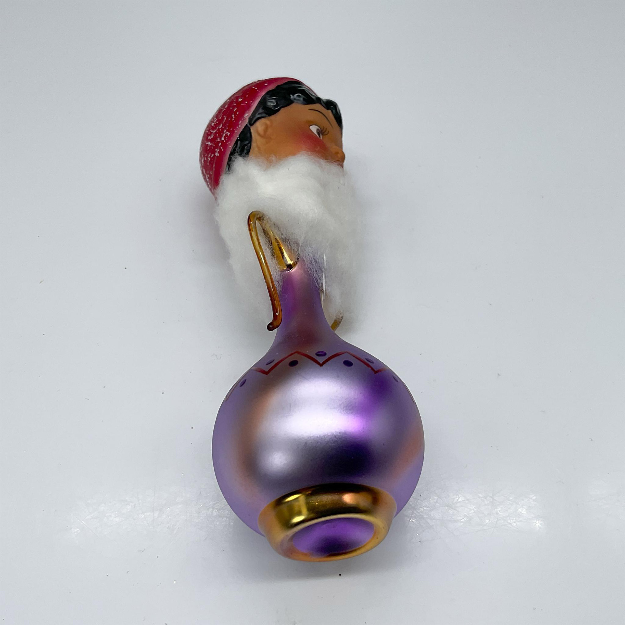 Hand Blown Glass Christmas Ornament, Genie - Image 3 of 3