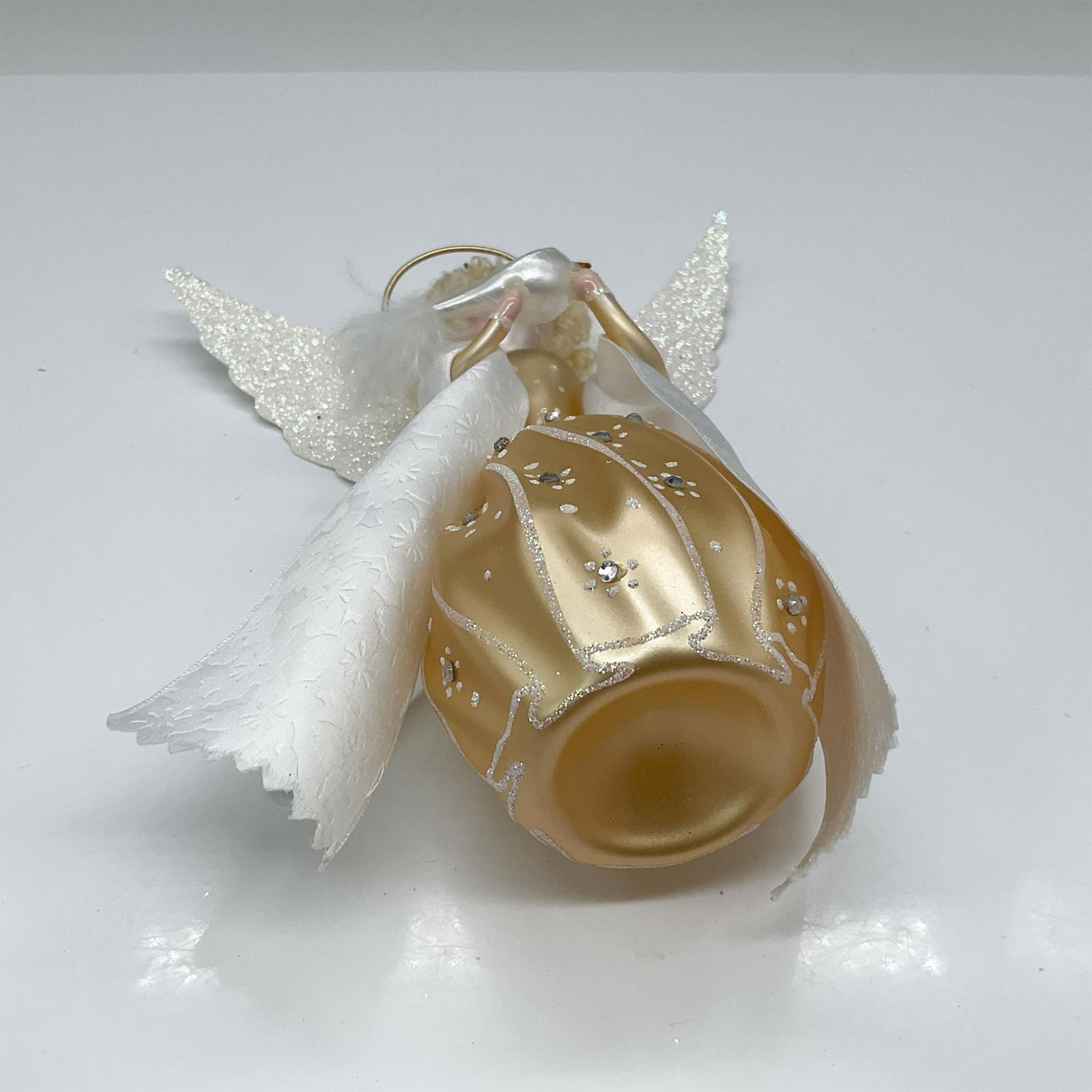 Italian Style Blown Glass Christmas Ornament, Angel - Bild 3 aus 3