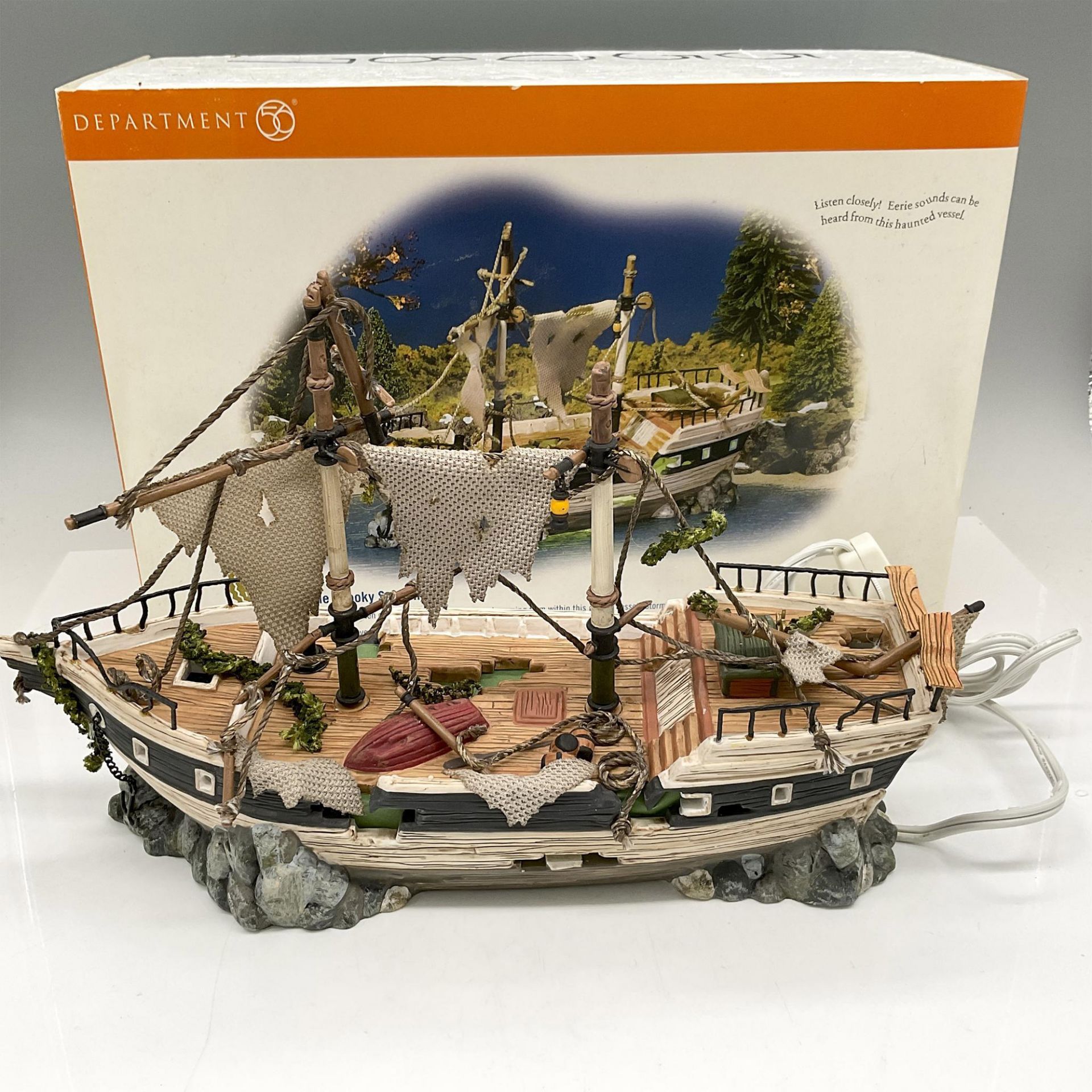 Department 56 Snow Village Halloween, Spooky Schooner - Image 2 of 4