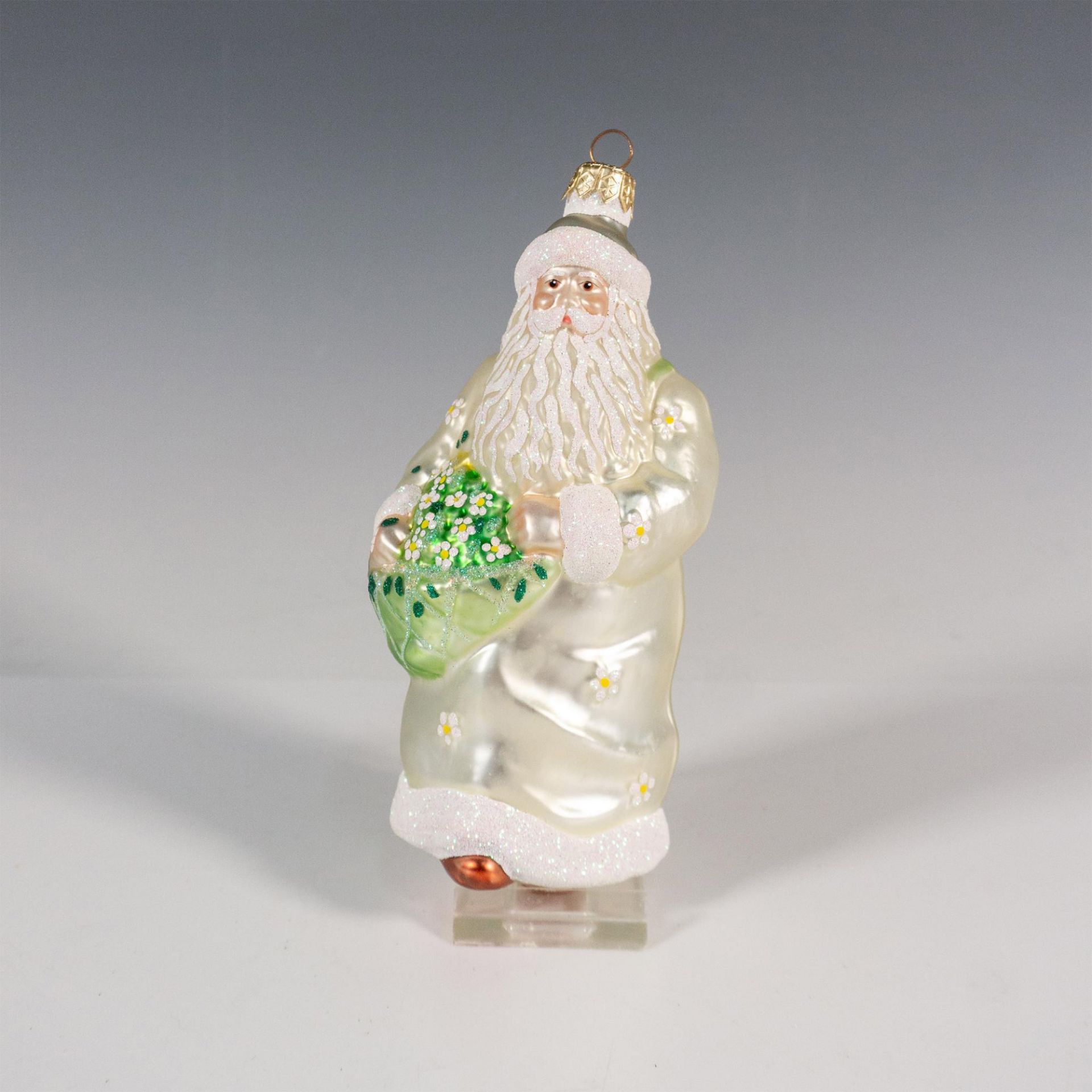 Patricia Breen Christmas Ornament, Santa of the Daisies