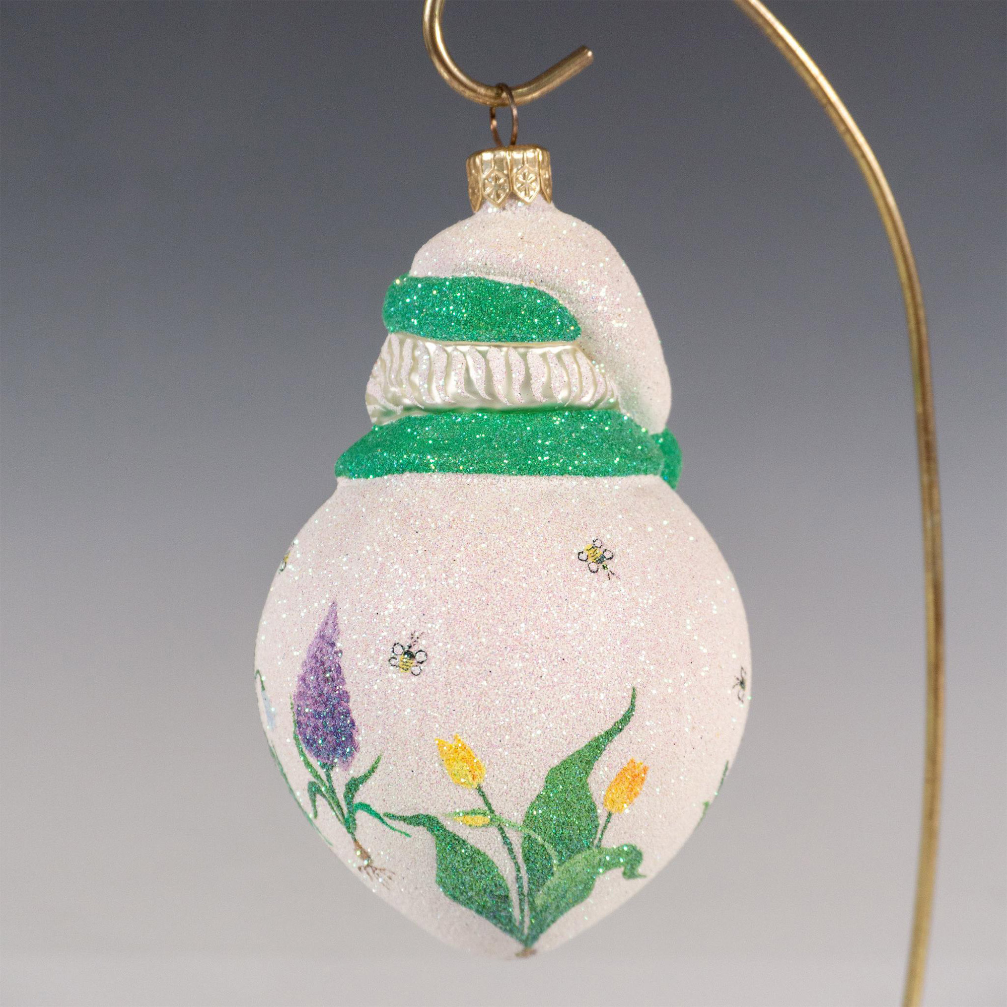 Patricia Breen Christmas Ornament, Day Flowers, Pearl - Image 2 of 2