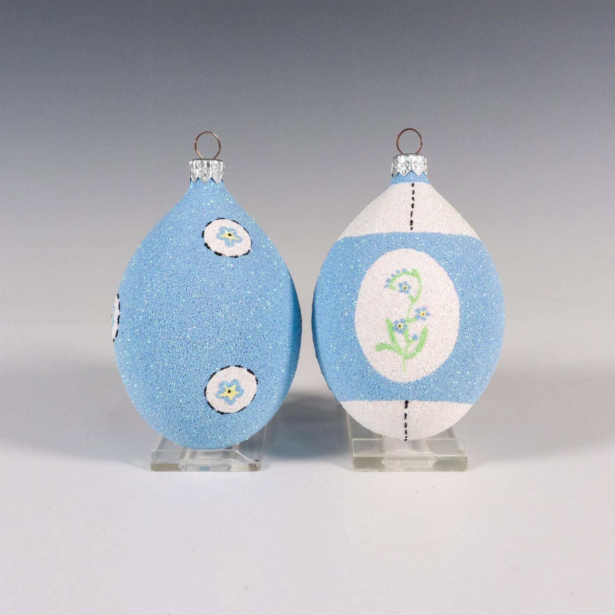 2pc Patricia Breen Forget-Me-Not Ornaments