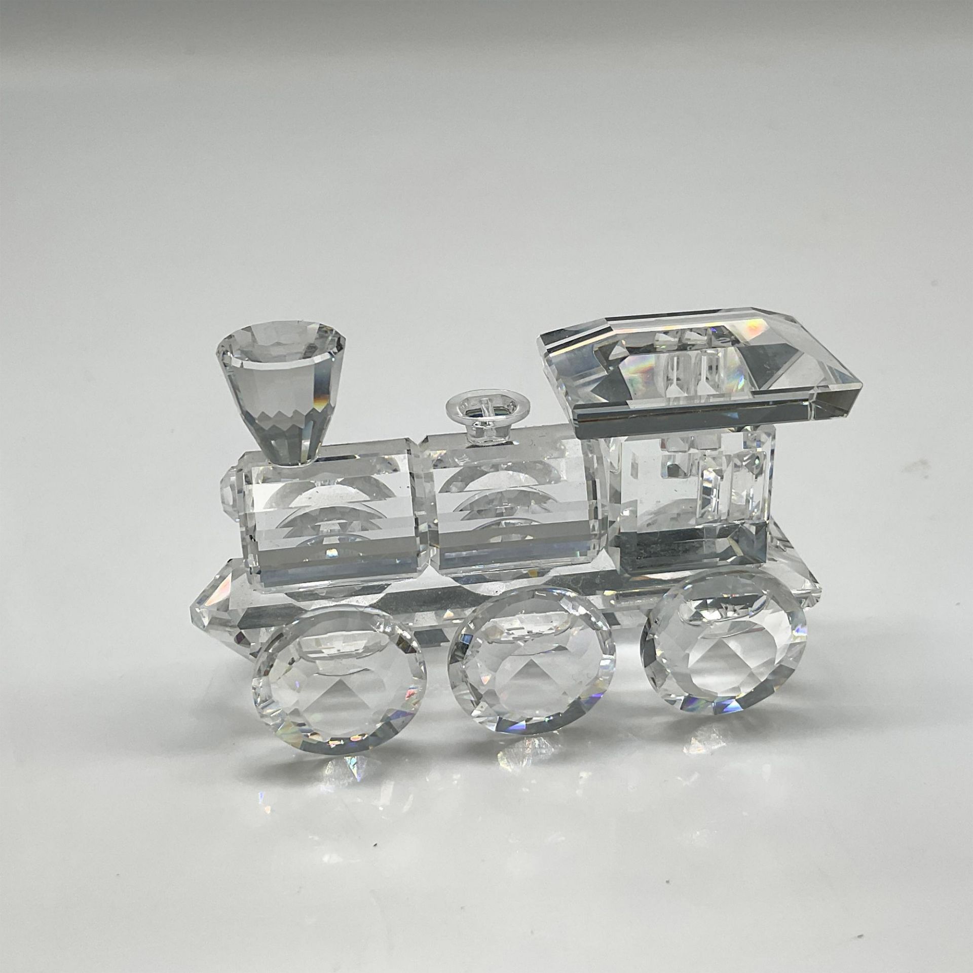 Swarovski Silver Crystal Figurine, Locomotive