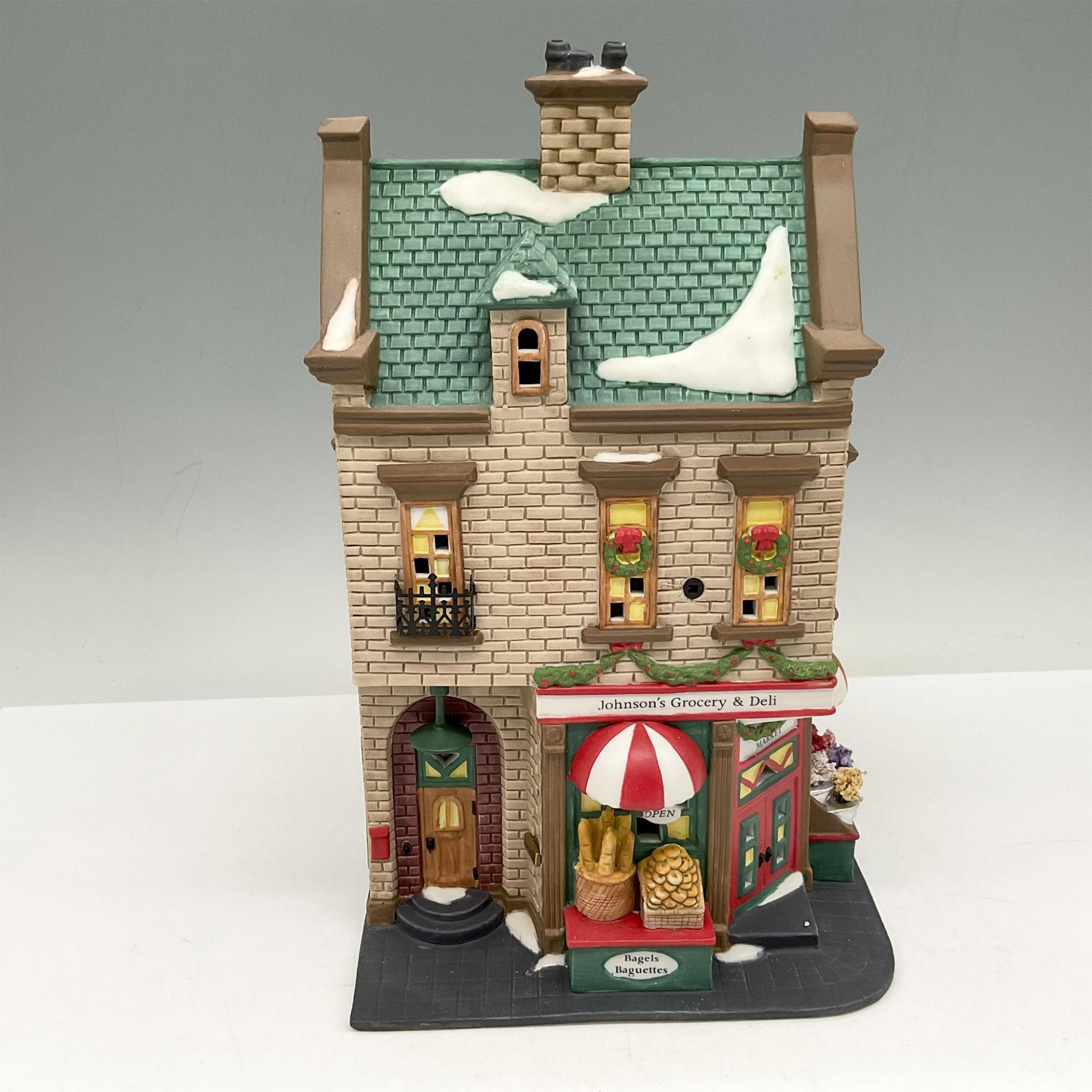 Department 56 Porcelain Christmas In The City, Johnson's Grocery - Image 2 of 5