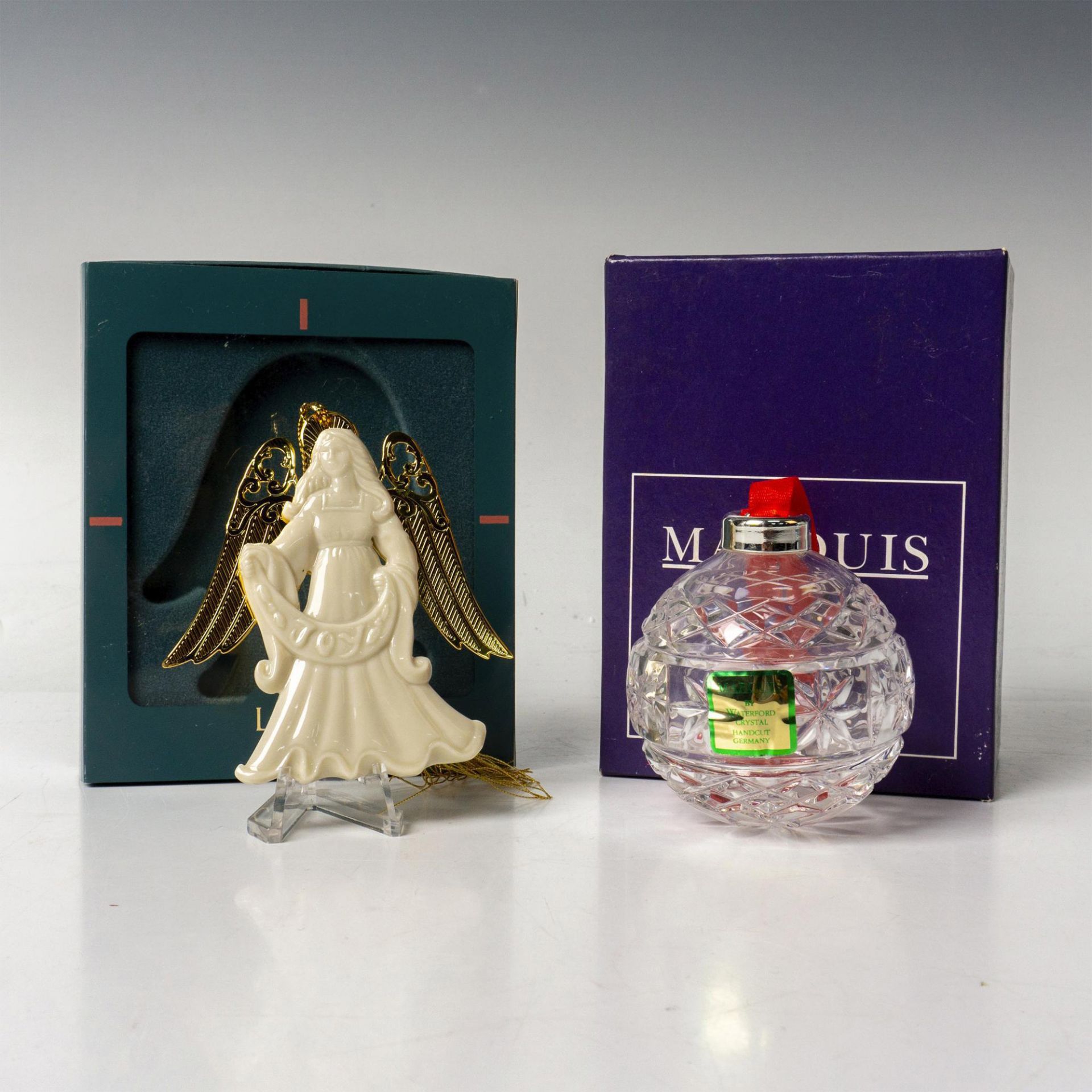 2pc Marquis by Waterford and Lenox Holiday Ornaments - Image 2 of 5