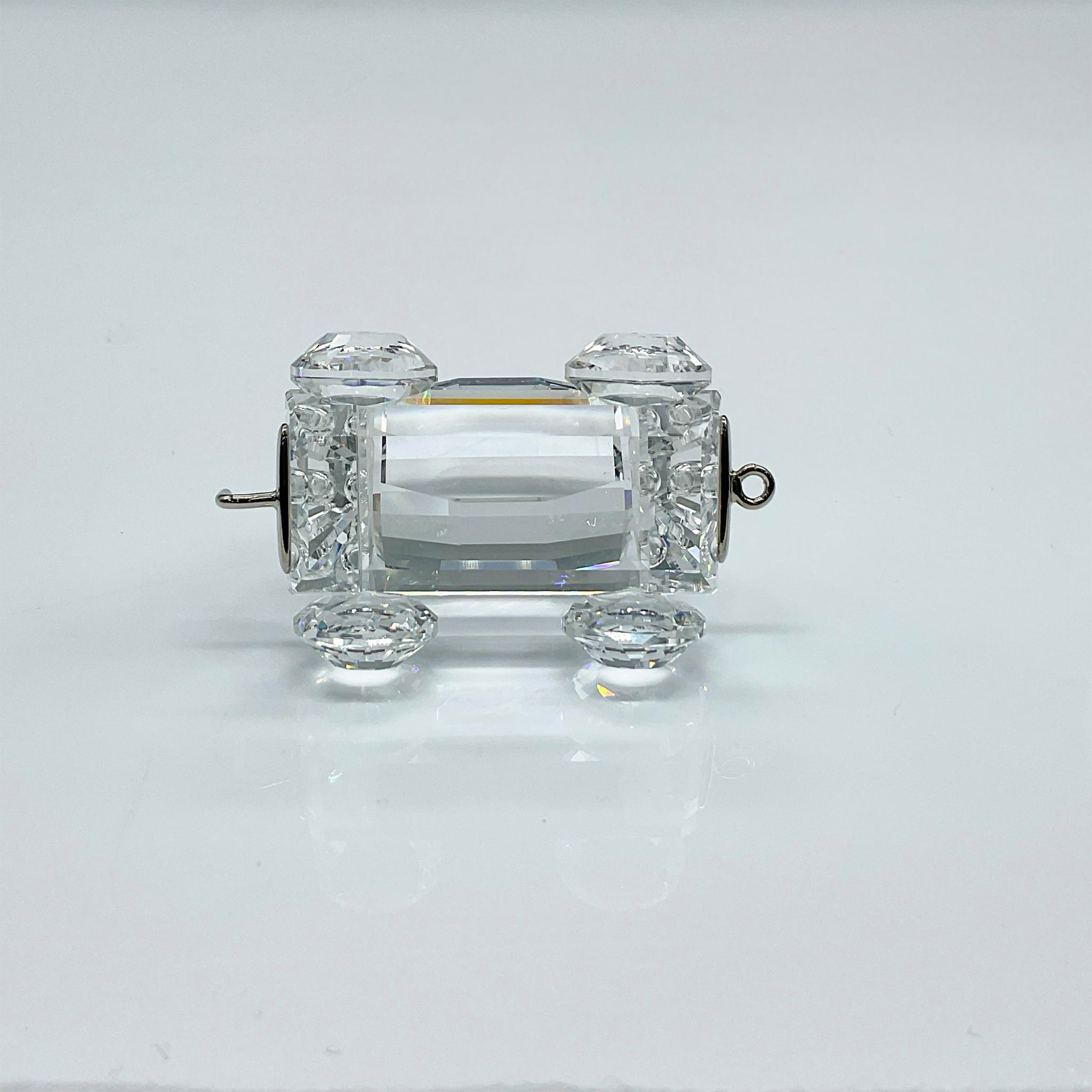 Swarovski Silver Crystal Figurine, Tipping Wagon Train Car - Image 3 of 4