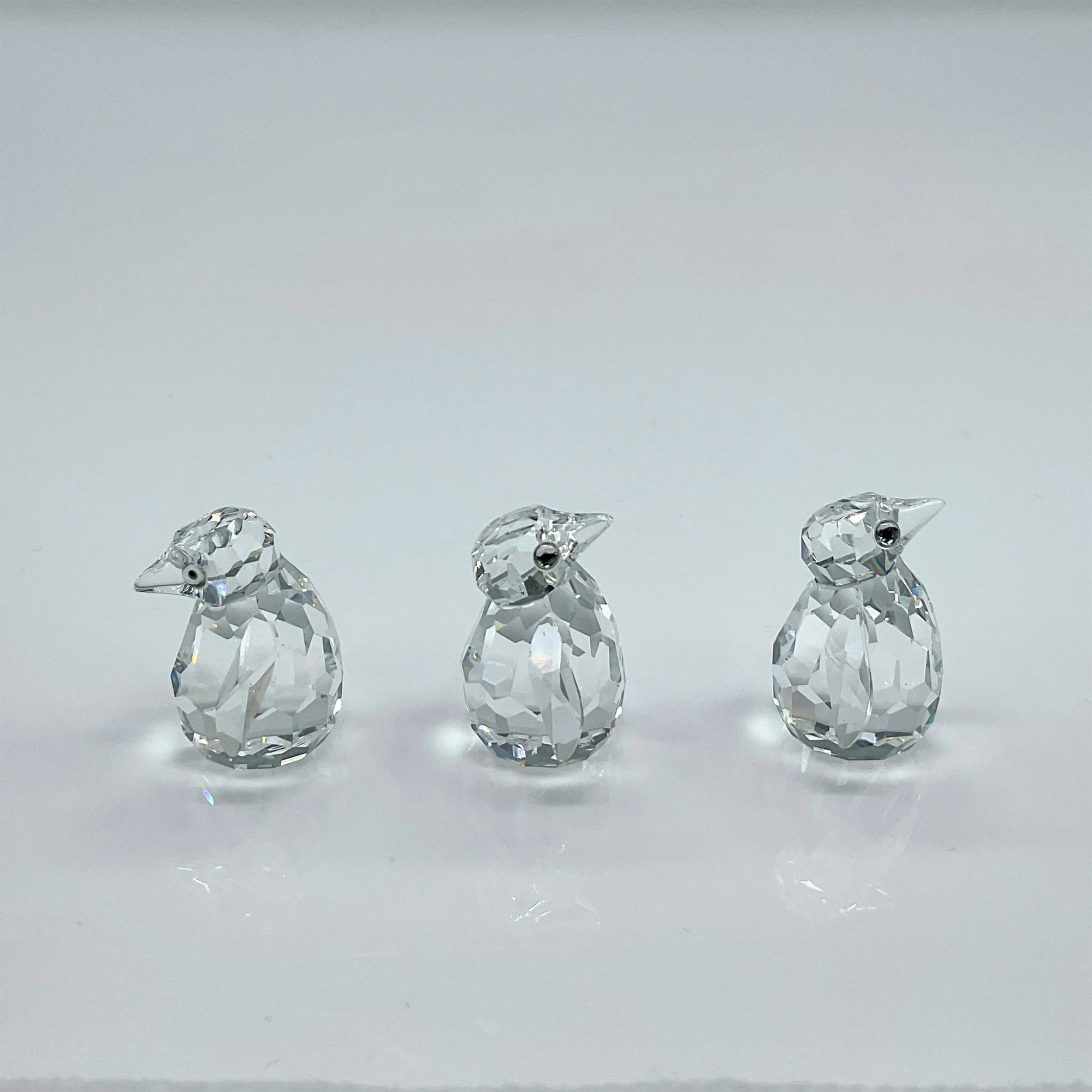 Swarovski Silver Crystal Figurines, Baby Penguins - Image 2 of 4