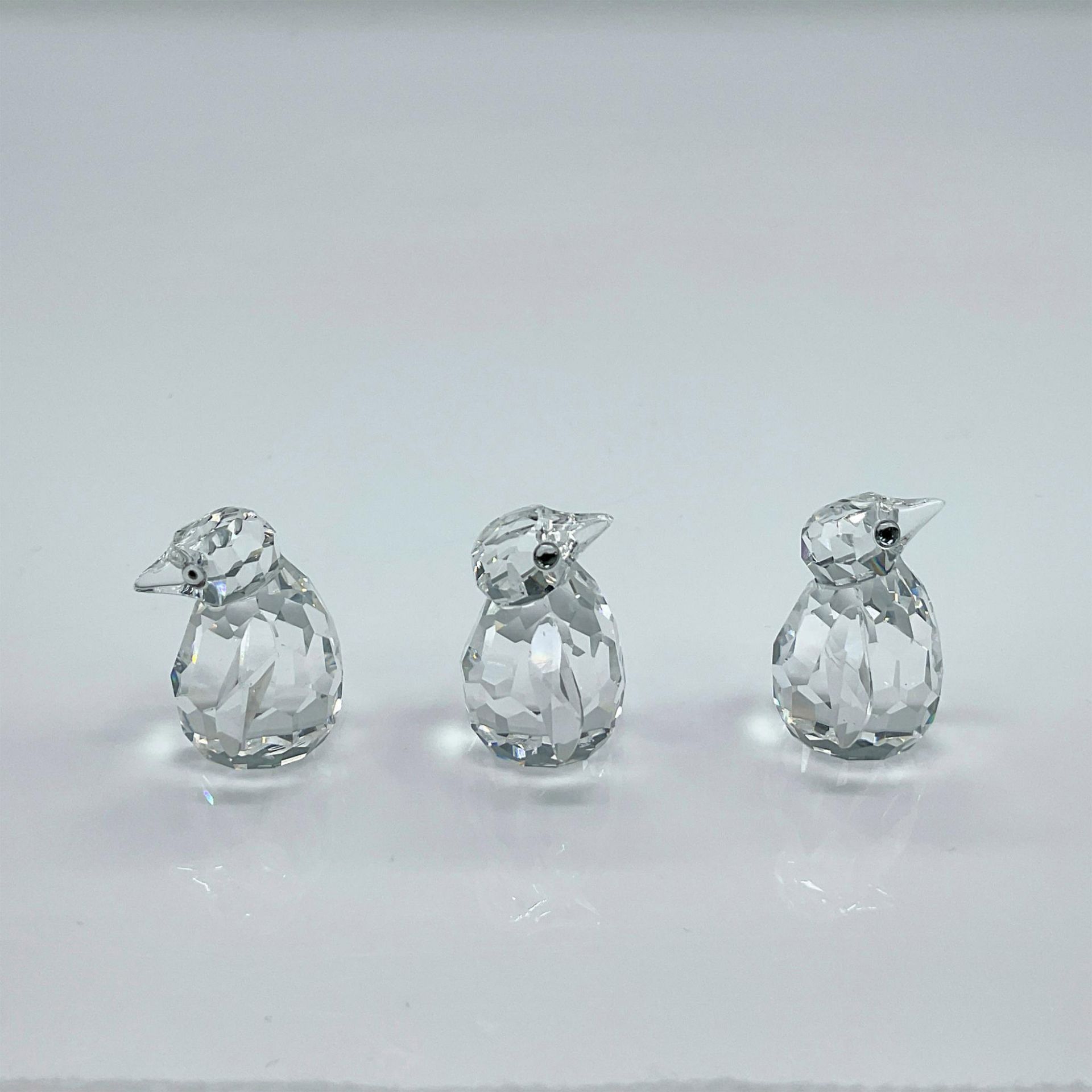 Swarovski Silver Crystal Figurines, Baby Penguins - Image 2 of 4