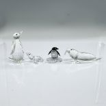 5pc Swarovski Crystal Figurines, Arctic Friends + Base
