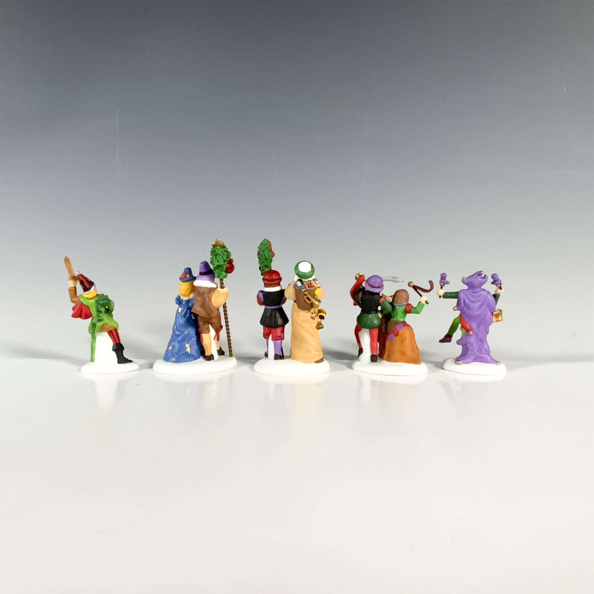 5pc Department 56 Figurines, Here We Come A Wassailing - Image 2 of 3