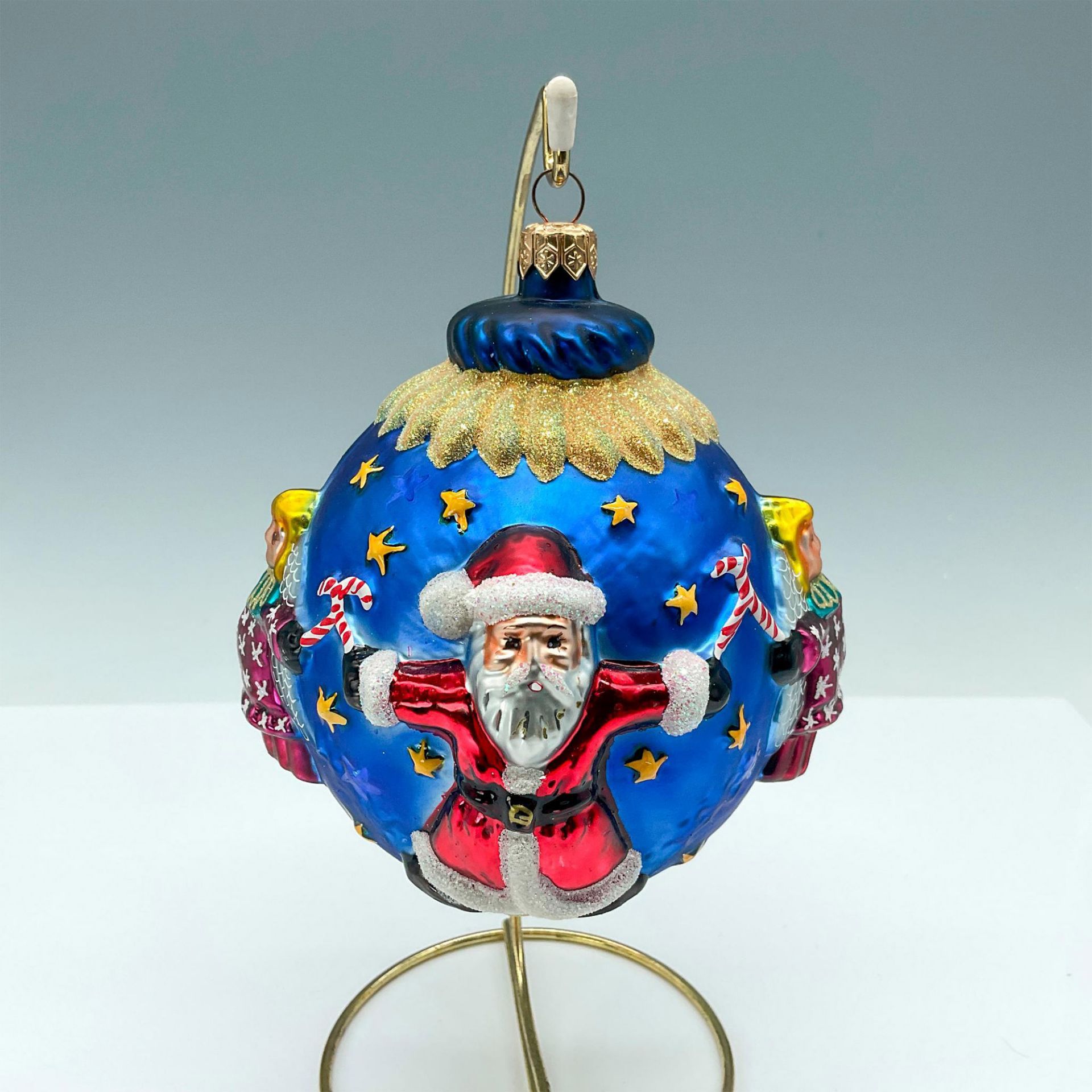 Christopher Radko Globe Ornament, Santa and Angel