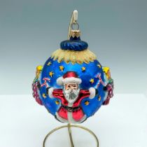 Christopher Radko Globe Ornament, Santa and Angel