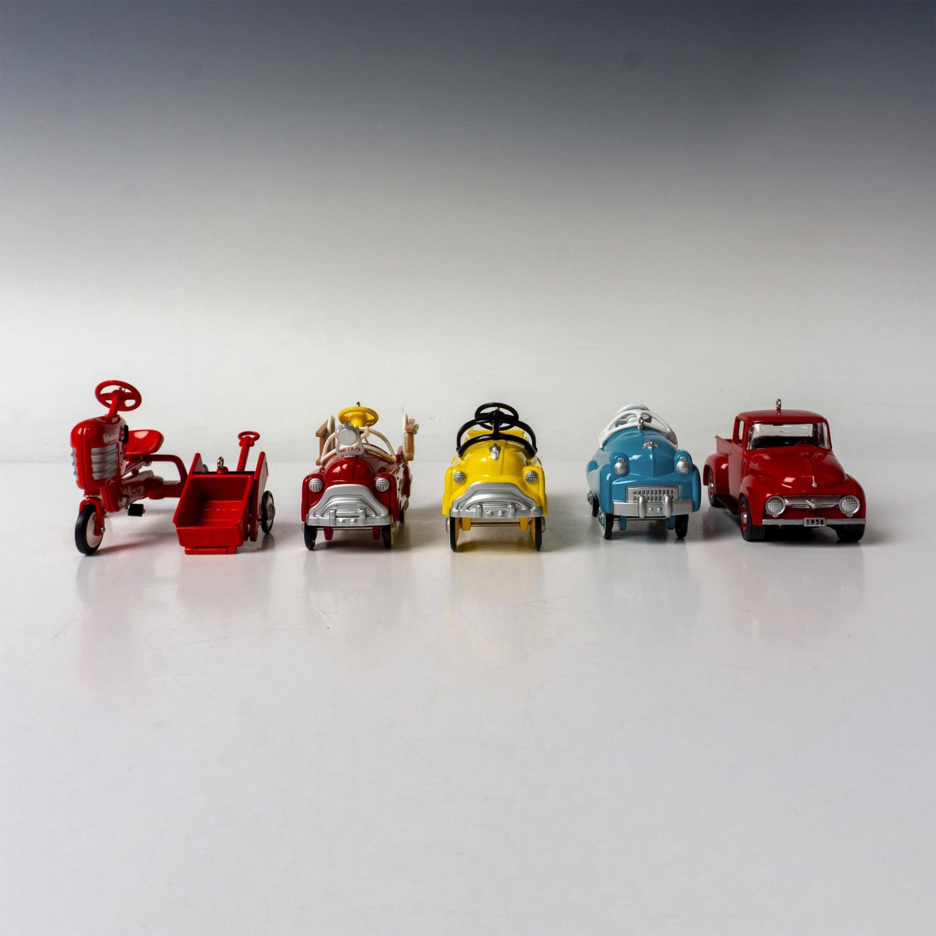 5pc Hallmark Service Vehicle Themed Holiday Ornaments