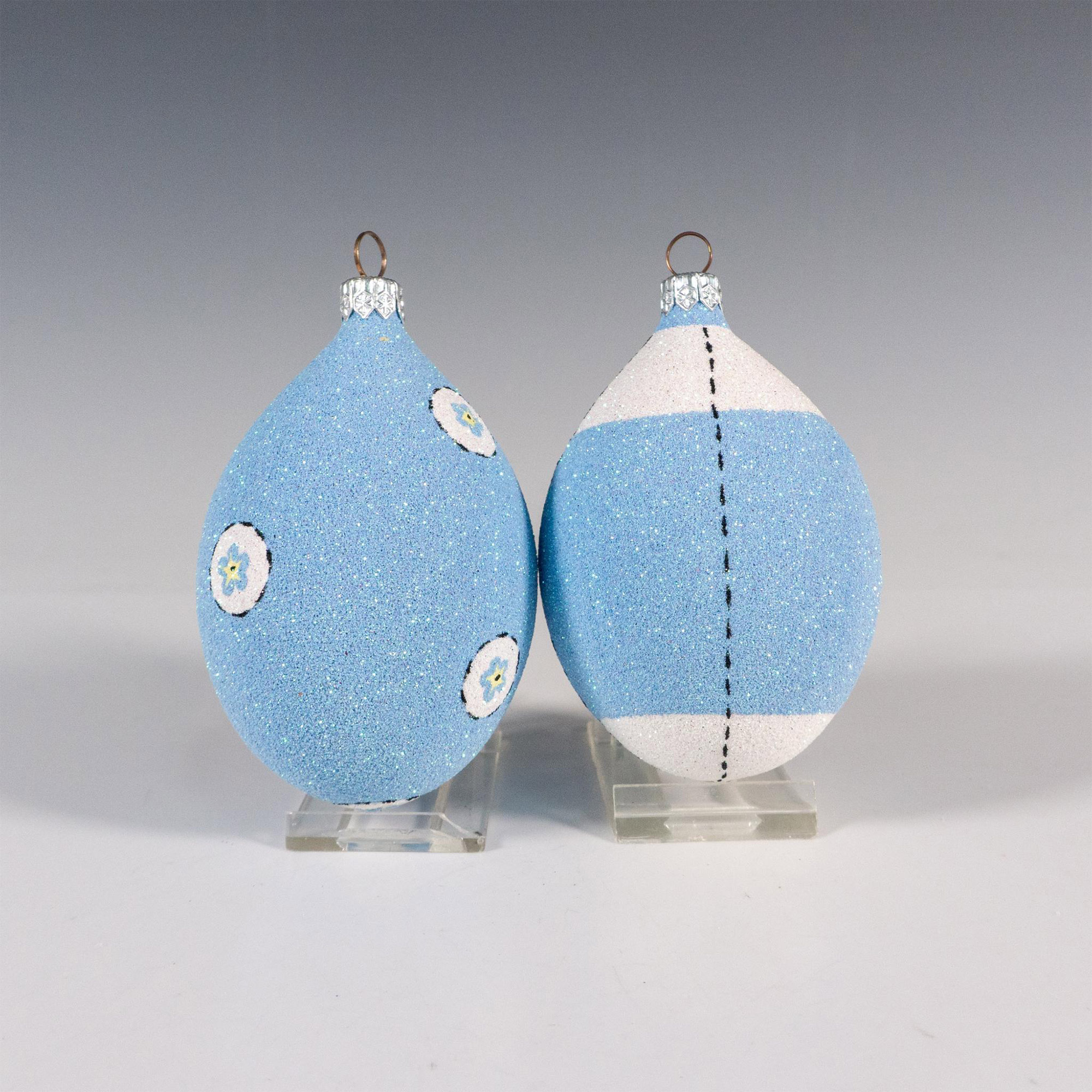 2pc Patricia Breen Forget-Me-Not Ornaments - Image 2 of 2